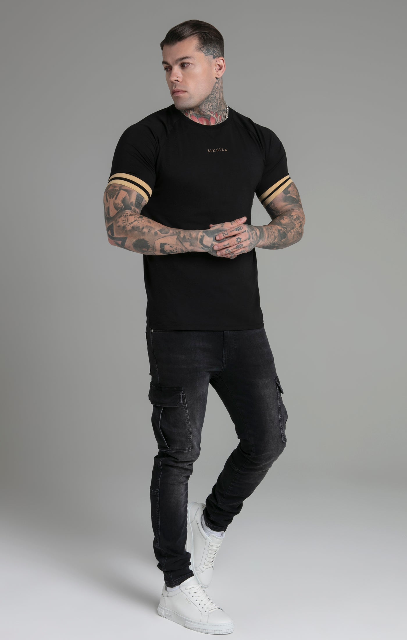 Tournament T-Shirt in Black T-Shirts SikSilk   