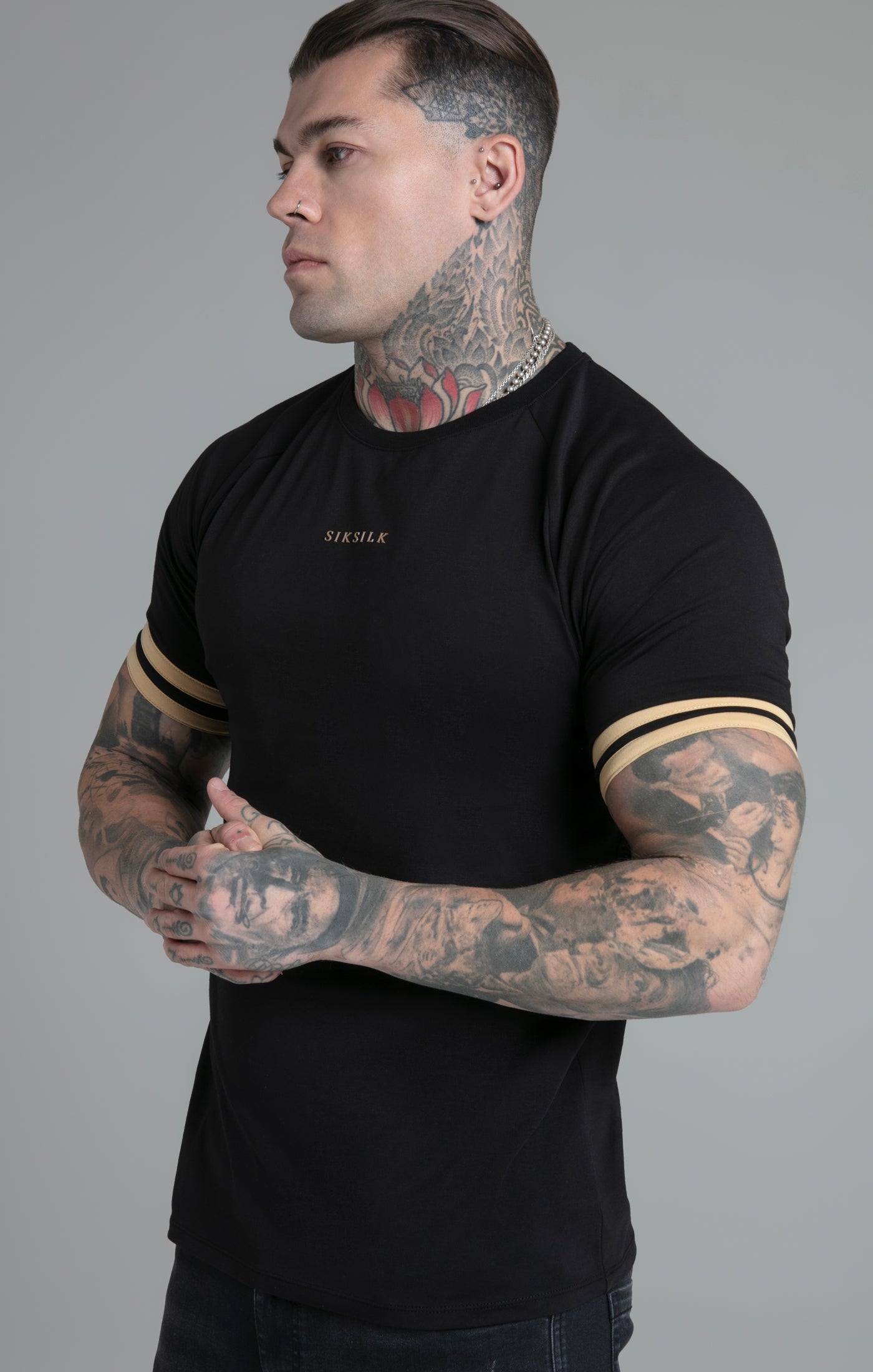 Tournament T-Shirt in Black T-Shirts SikSilk   