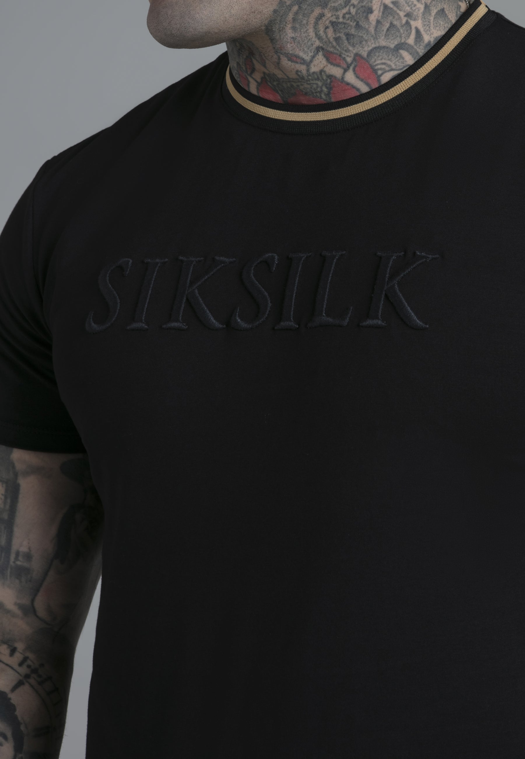 Logo T-Shirt in Black T-Shirts SikSilk   