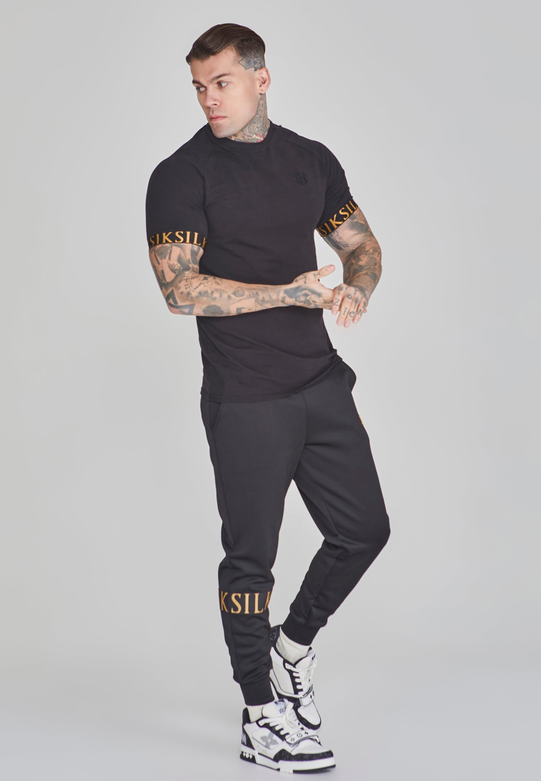 Tech T-Shirt in Black T-Shirts SikSilk   