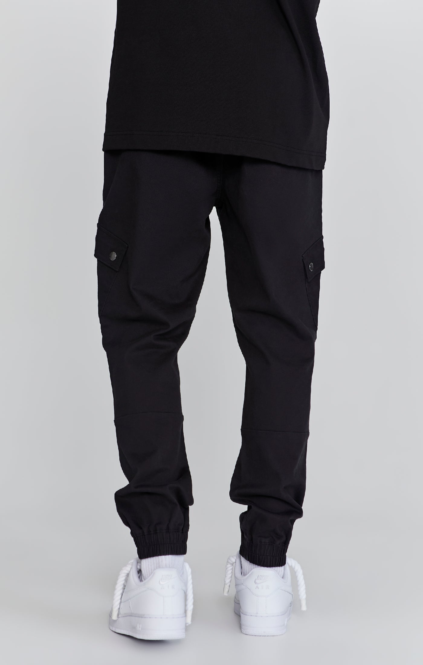 Cargo Pants in Black Pants SikSilk   