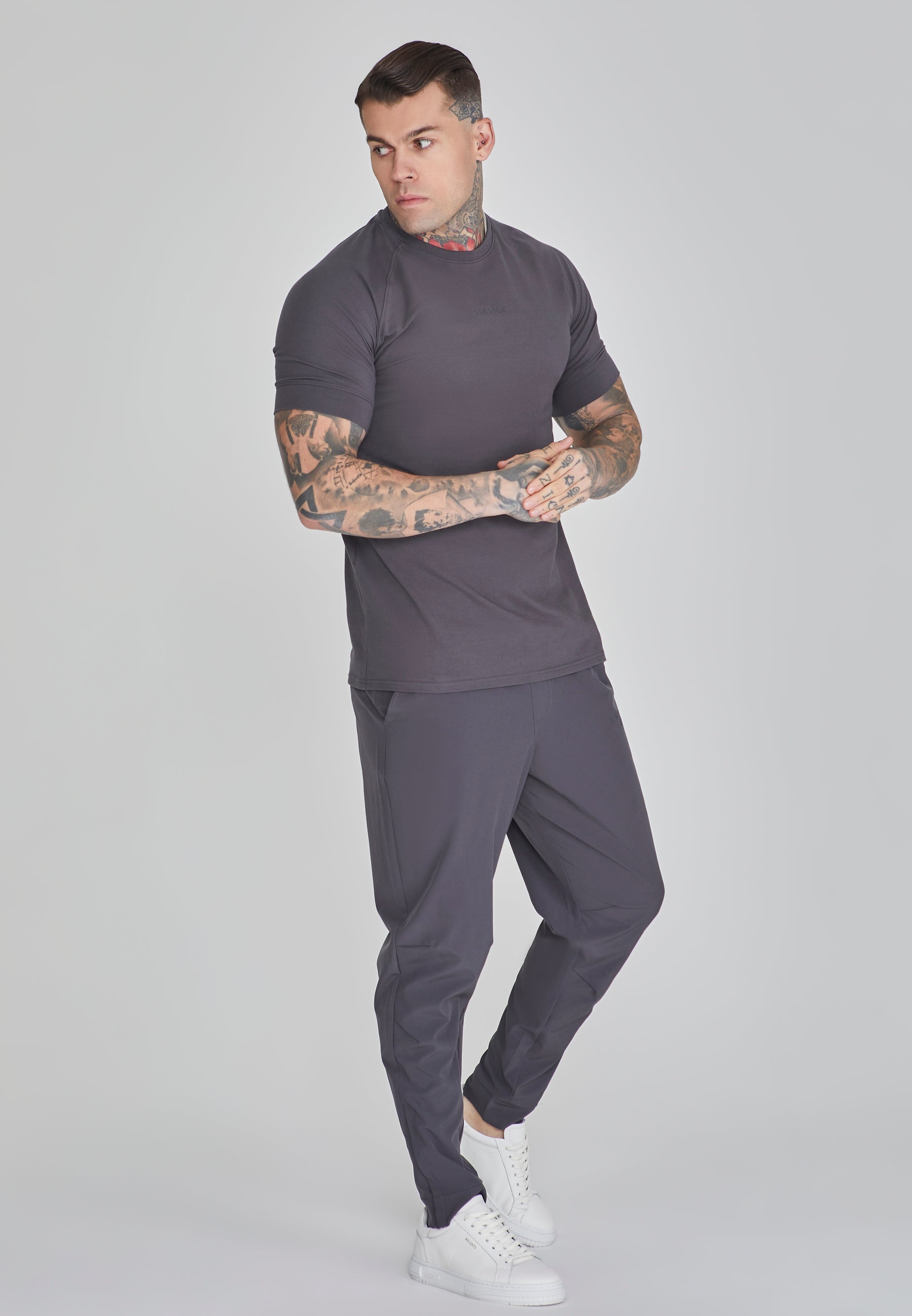 Smart T-Shirt in Dark Grey T-Shirts SikSilk   