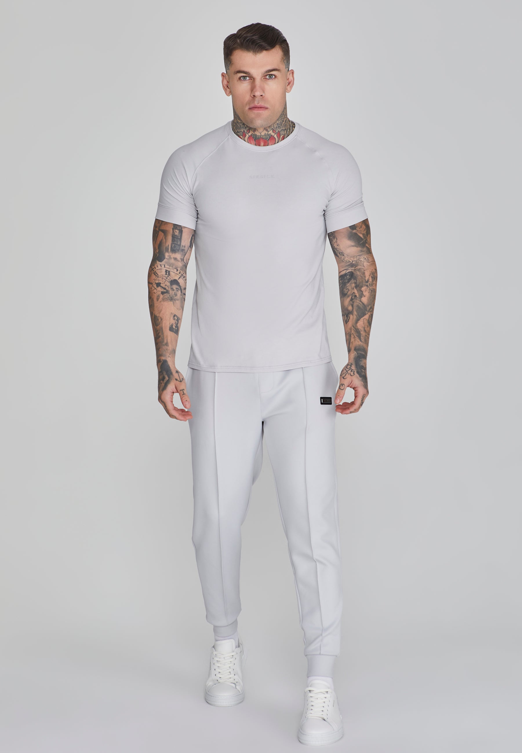 Smart T-Shirt in Light Grey T-Shirts SikSilk   