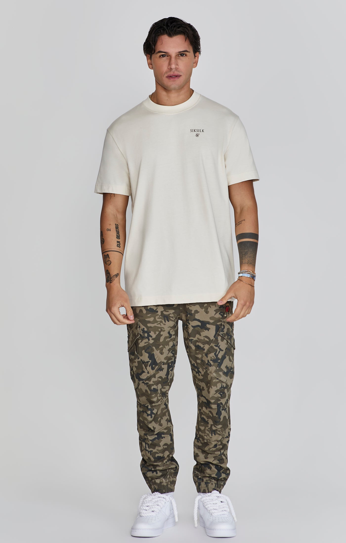 Cargo Pants in Green Camo Pants SikSilk   