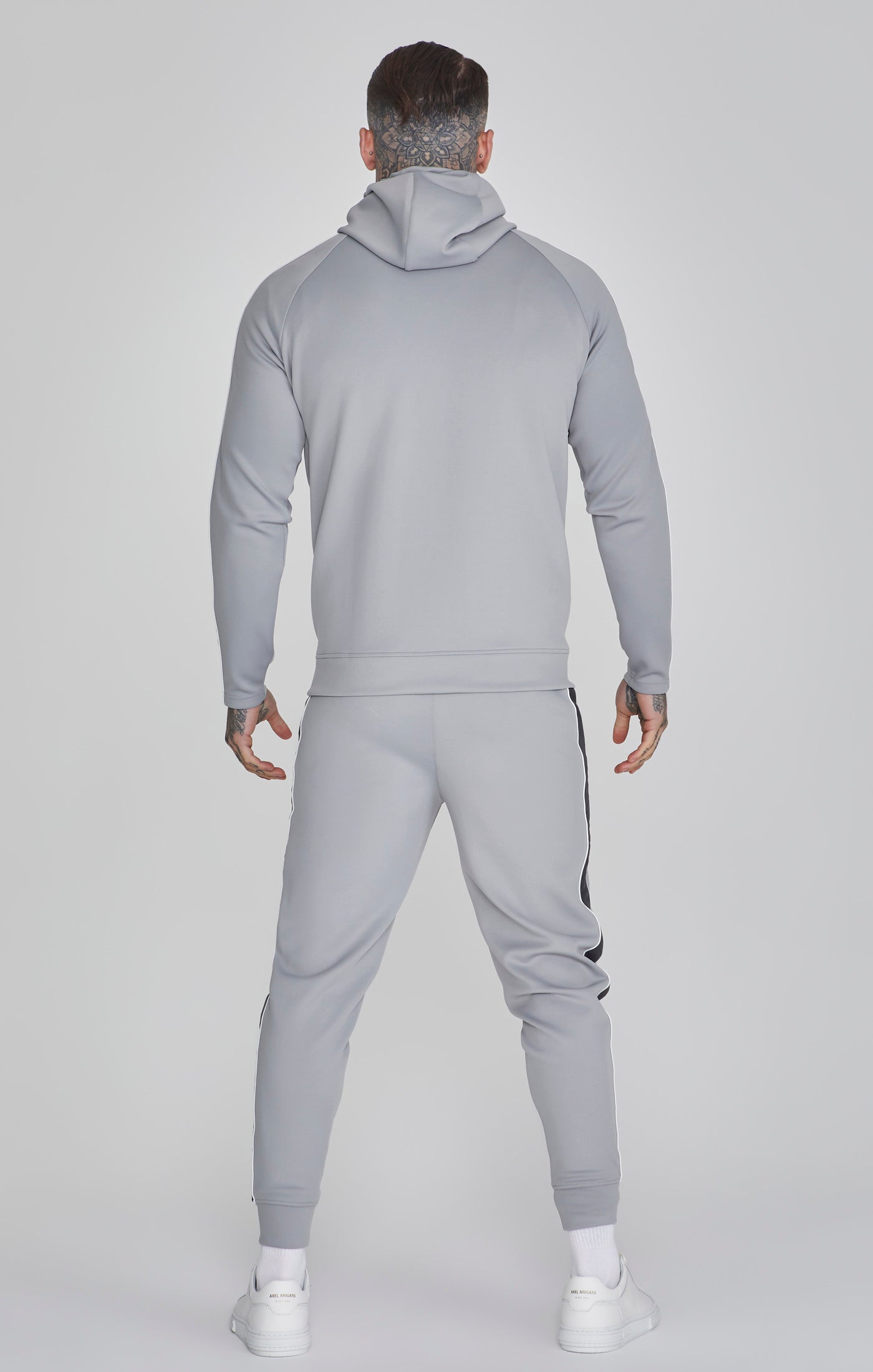 Hoodie and Joggers Set in Grey Sets SikSilk   