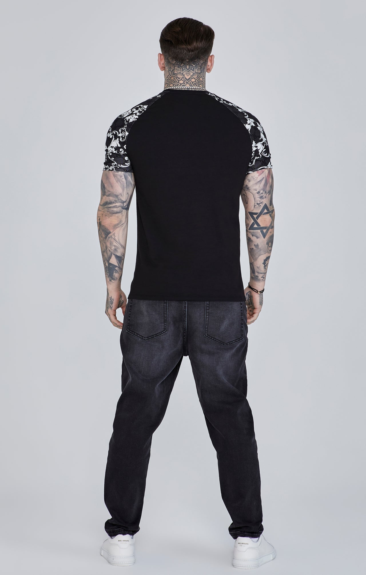 Venetian T-Shirt in Black T-Shirts SikSilk   