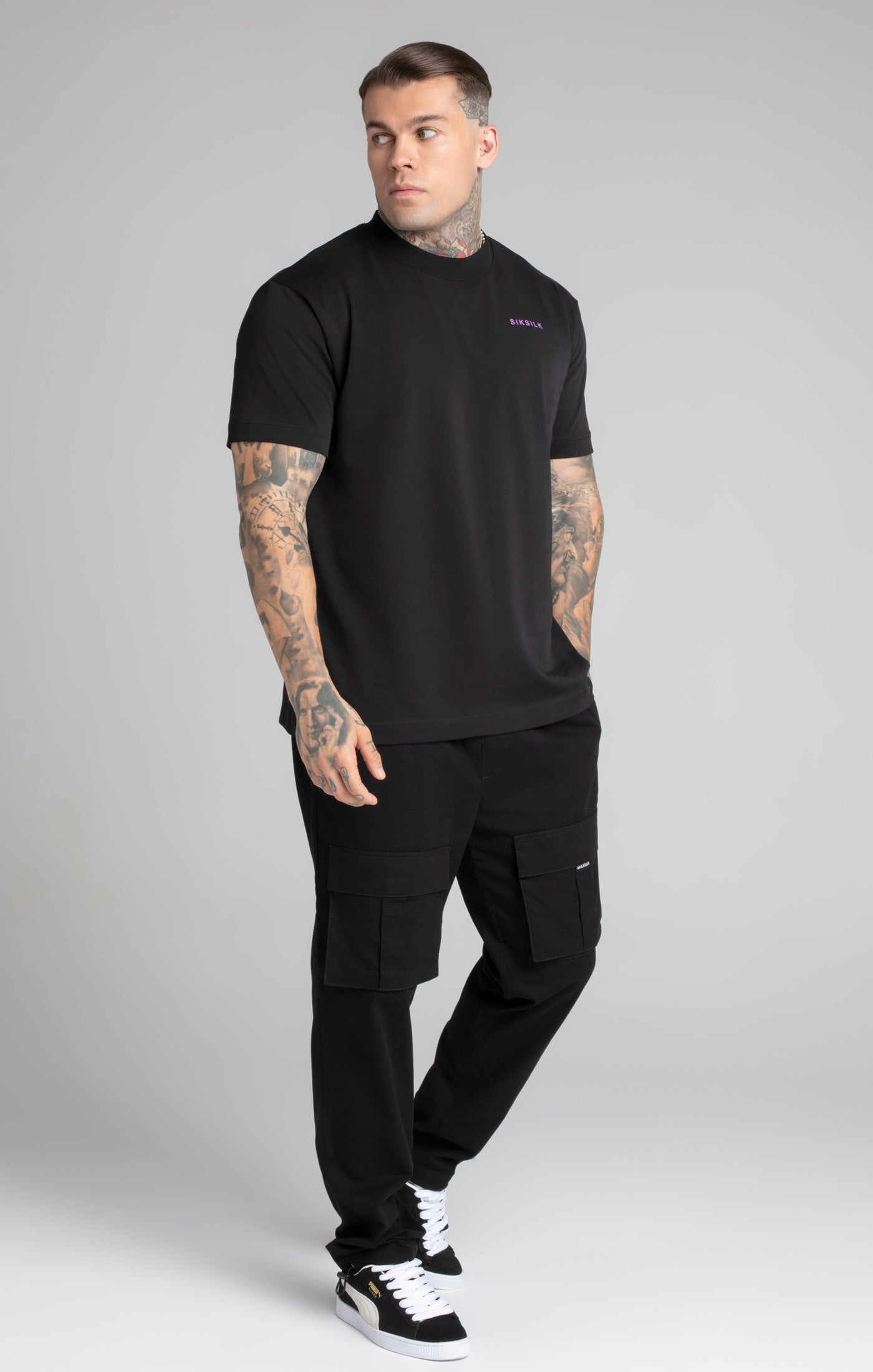 Limited Edition T-Shirt in Black T-Shirts SikSilk   