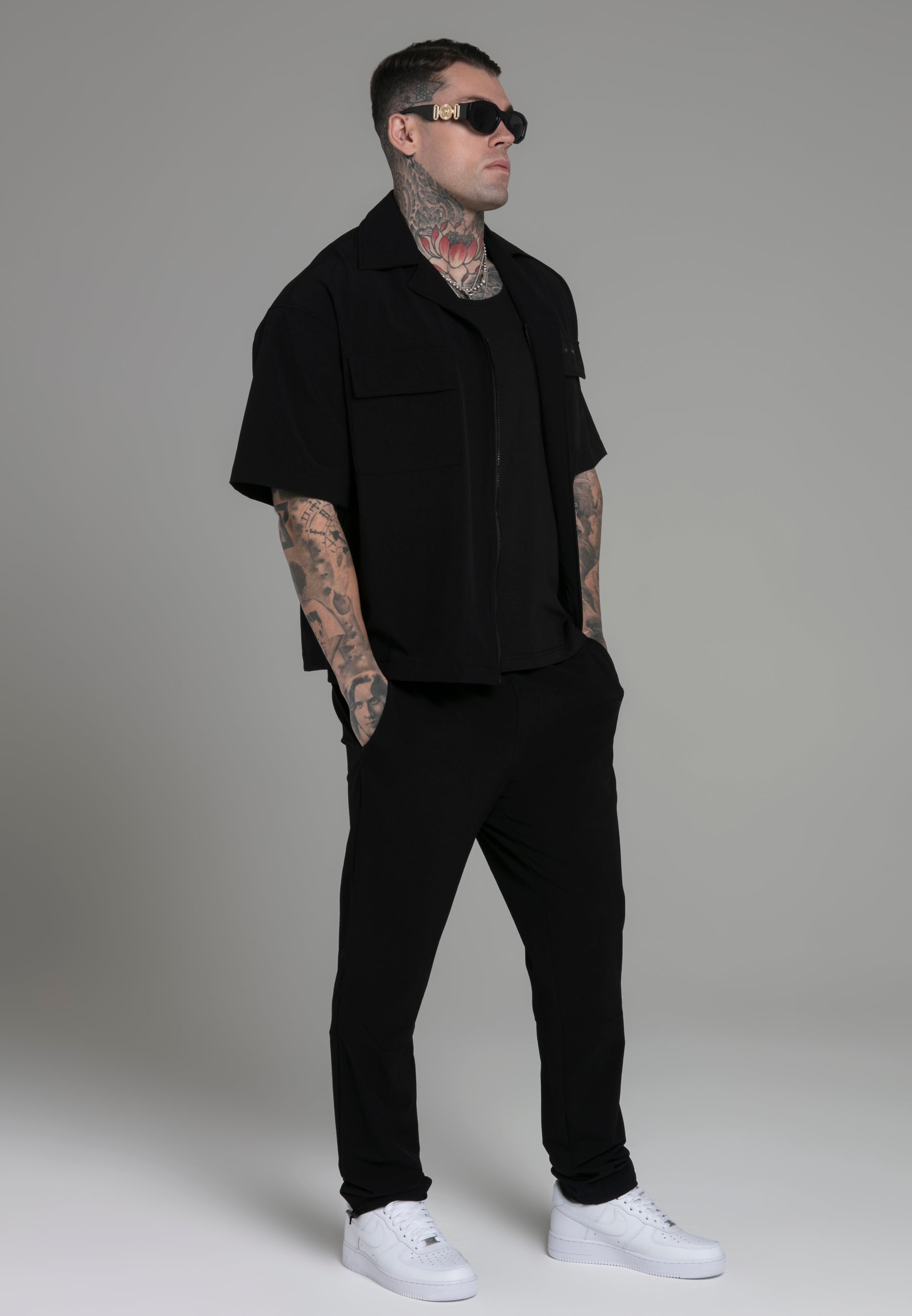 Utility Shirt in Black T-Shirts SikSilk   