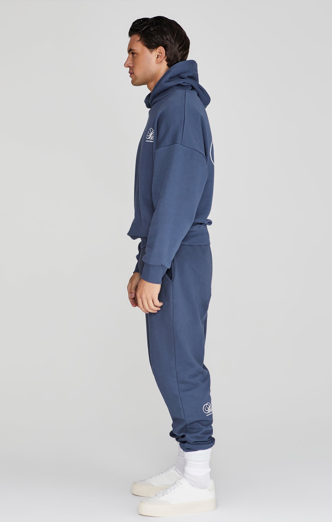 Graphic Hoodie in Navy Hoodie SikSilk   