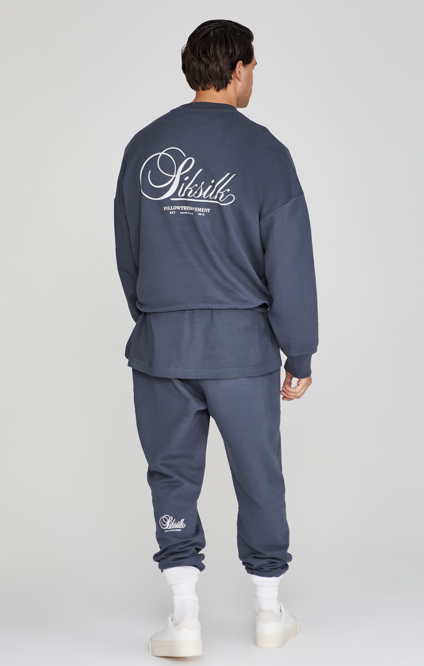 Graphic Sweater in Navy Sweatshirts SikSilk   