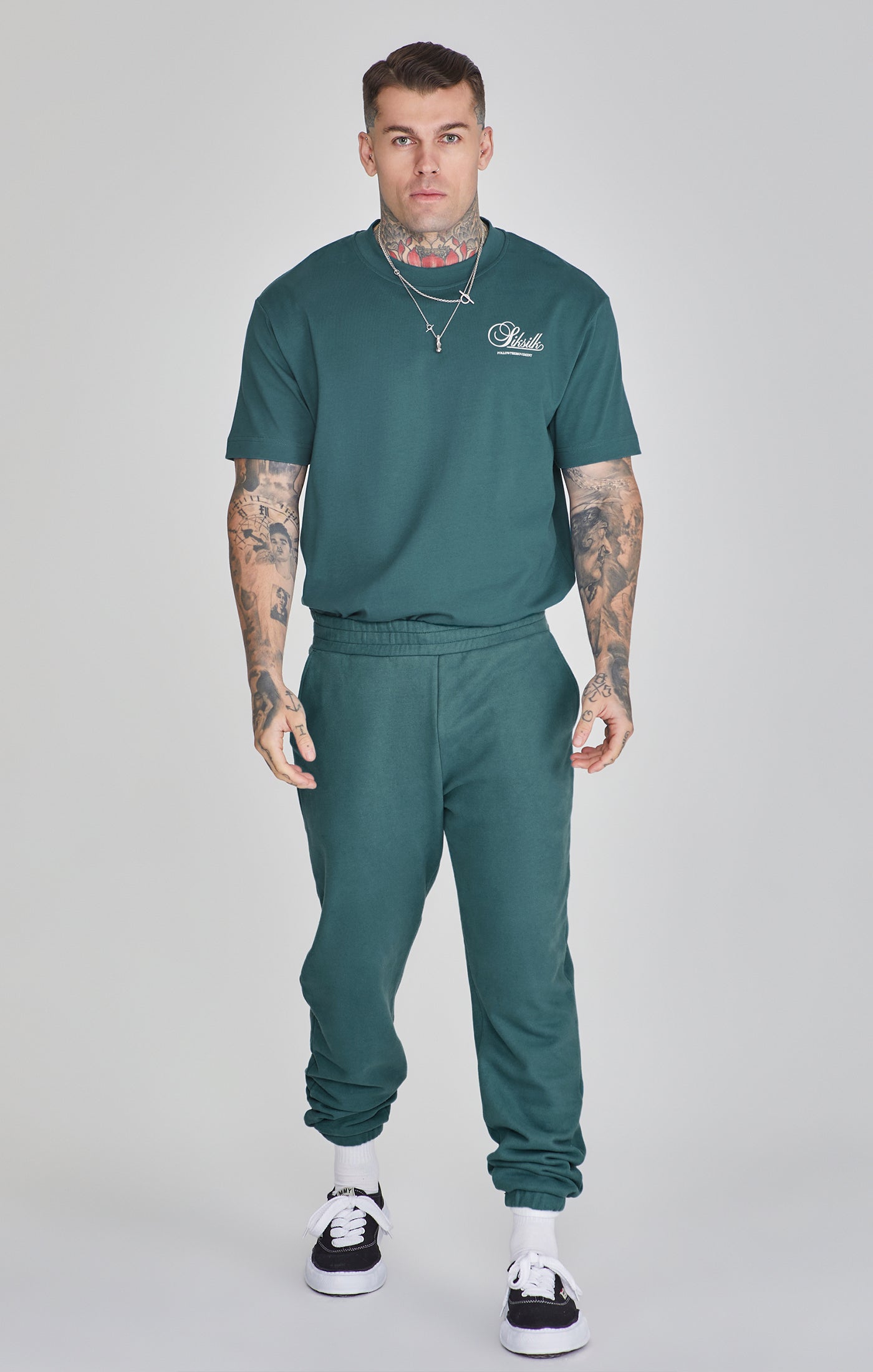 Graphic T-Shirt in Green T-Shirts SikSilk   