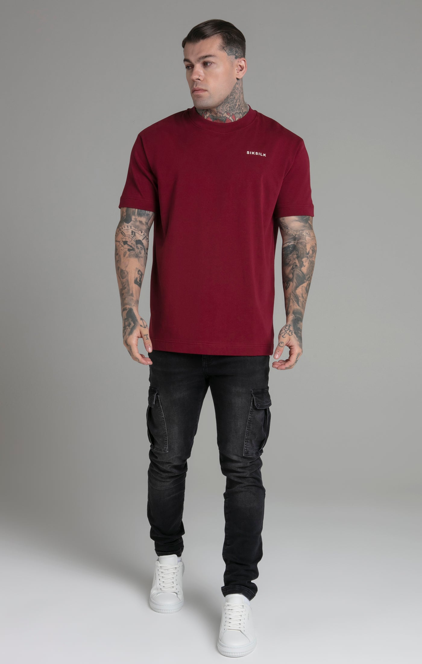 Limited Edition T-Shirt in Burgundy T-Shirts SikSilk   