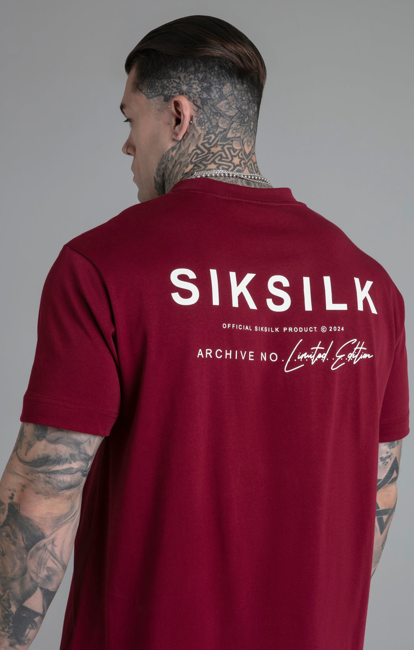 Limited Edition T-Shirt in Burgundy T-Shirts SikSilk   