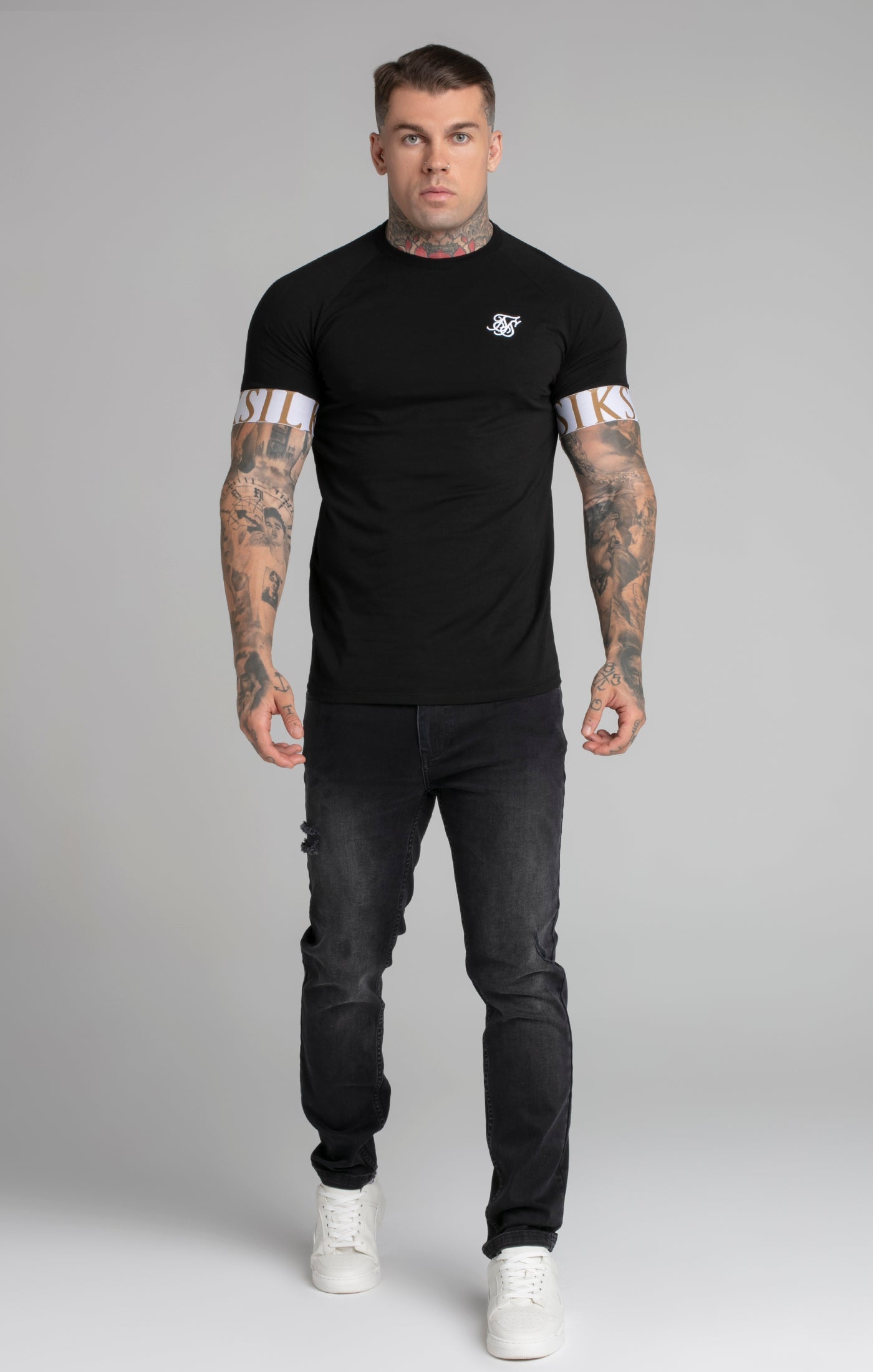 Tech T-Shirt in Black T-Shirts SikSilk   