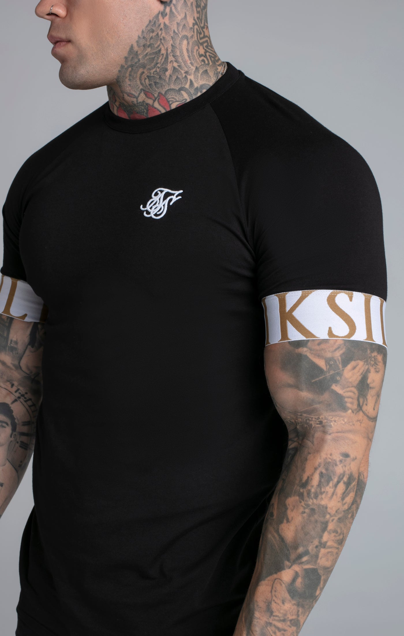 Tech T-Shirt in Black T-Shirts SikSilk   