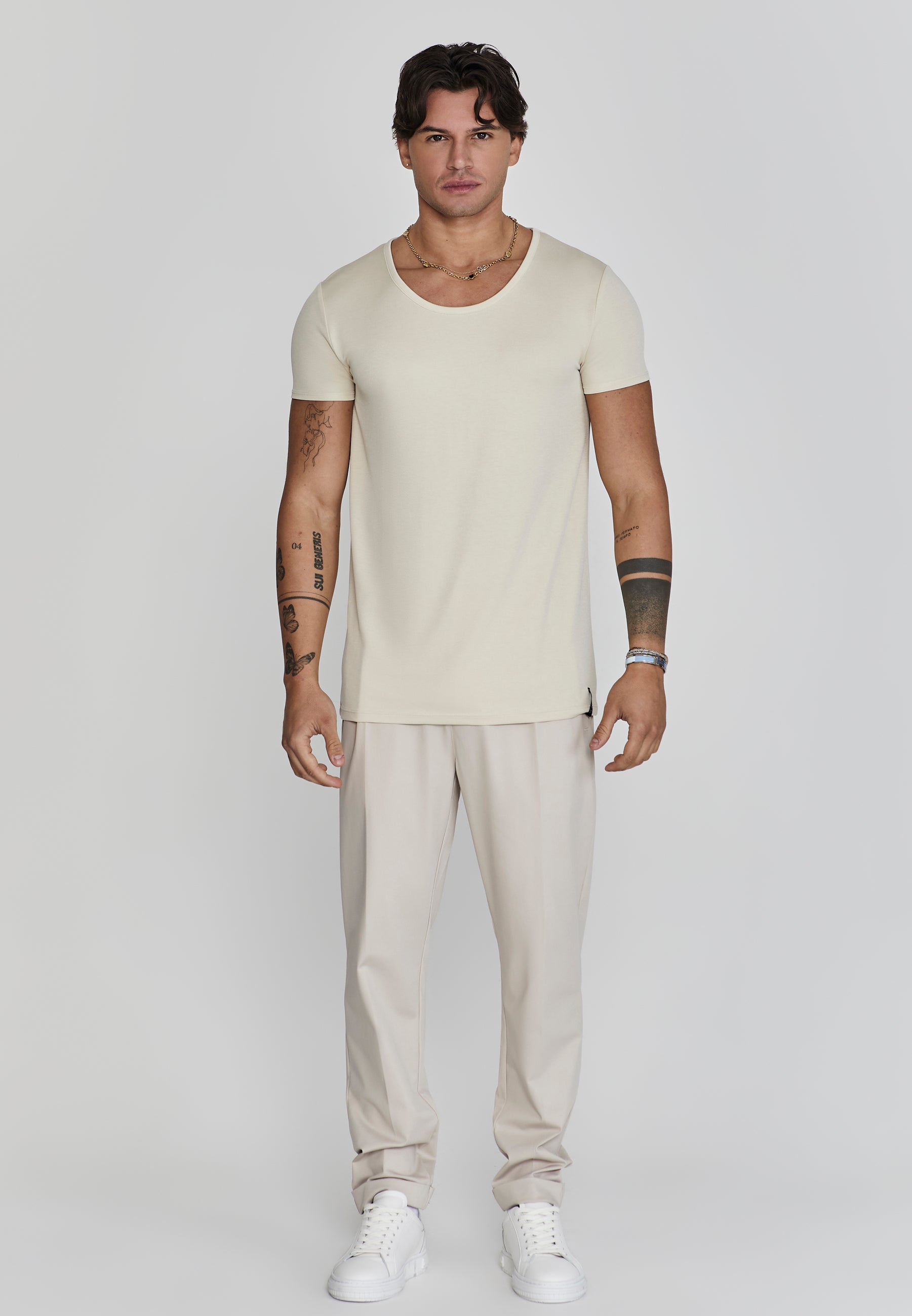 Smart chino in beige Pants SikSilk   