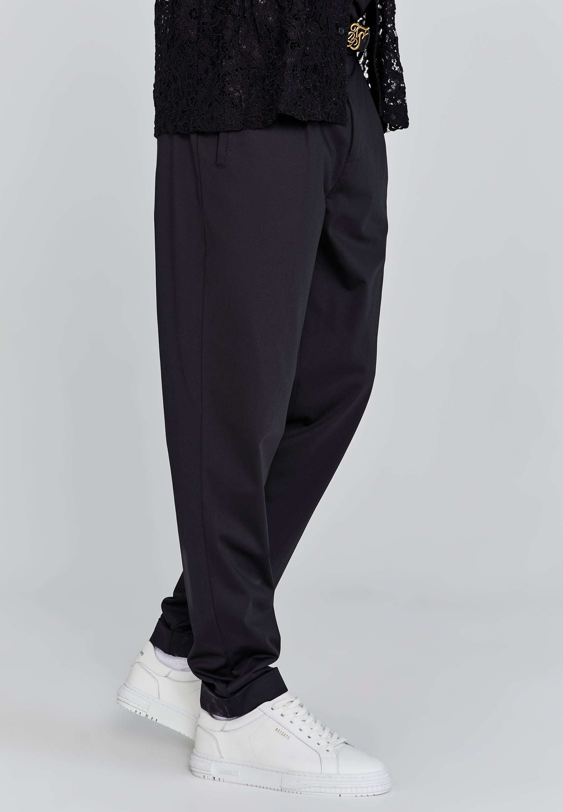 Smart Chino in Black Pants SikSilk   