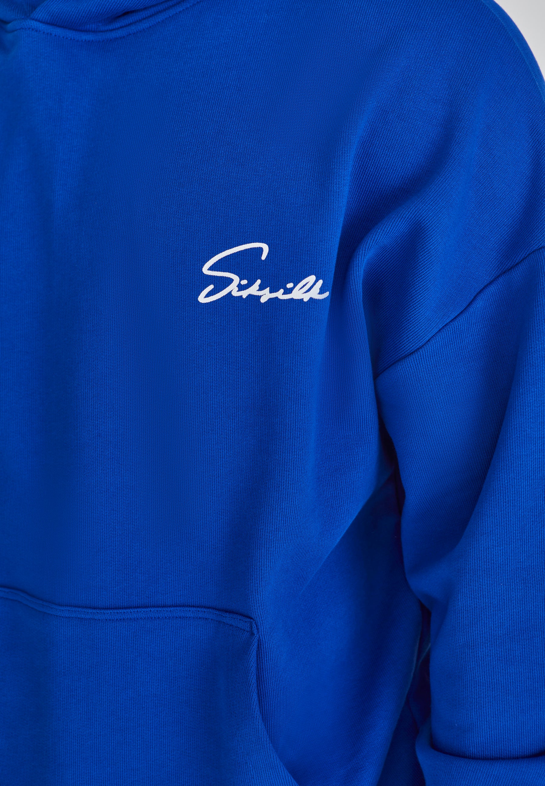 Script Hoodie in Blue Hoodie SikSilk   