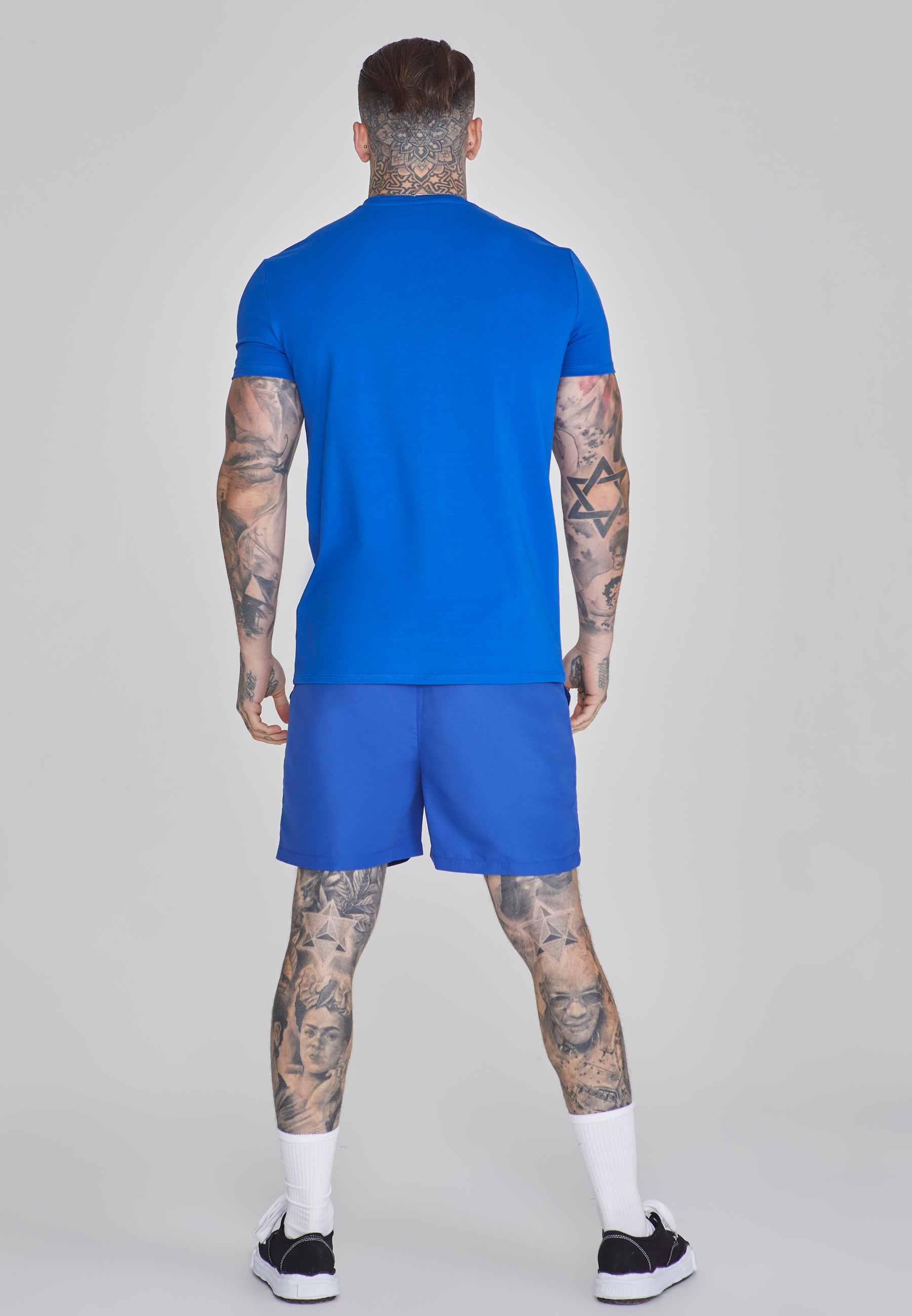 Muscle Fit T-Shirt in Blue T-Shirts SikSilk   