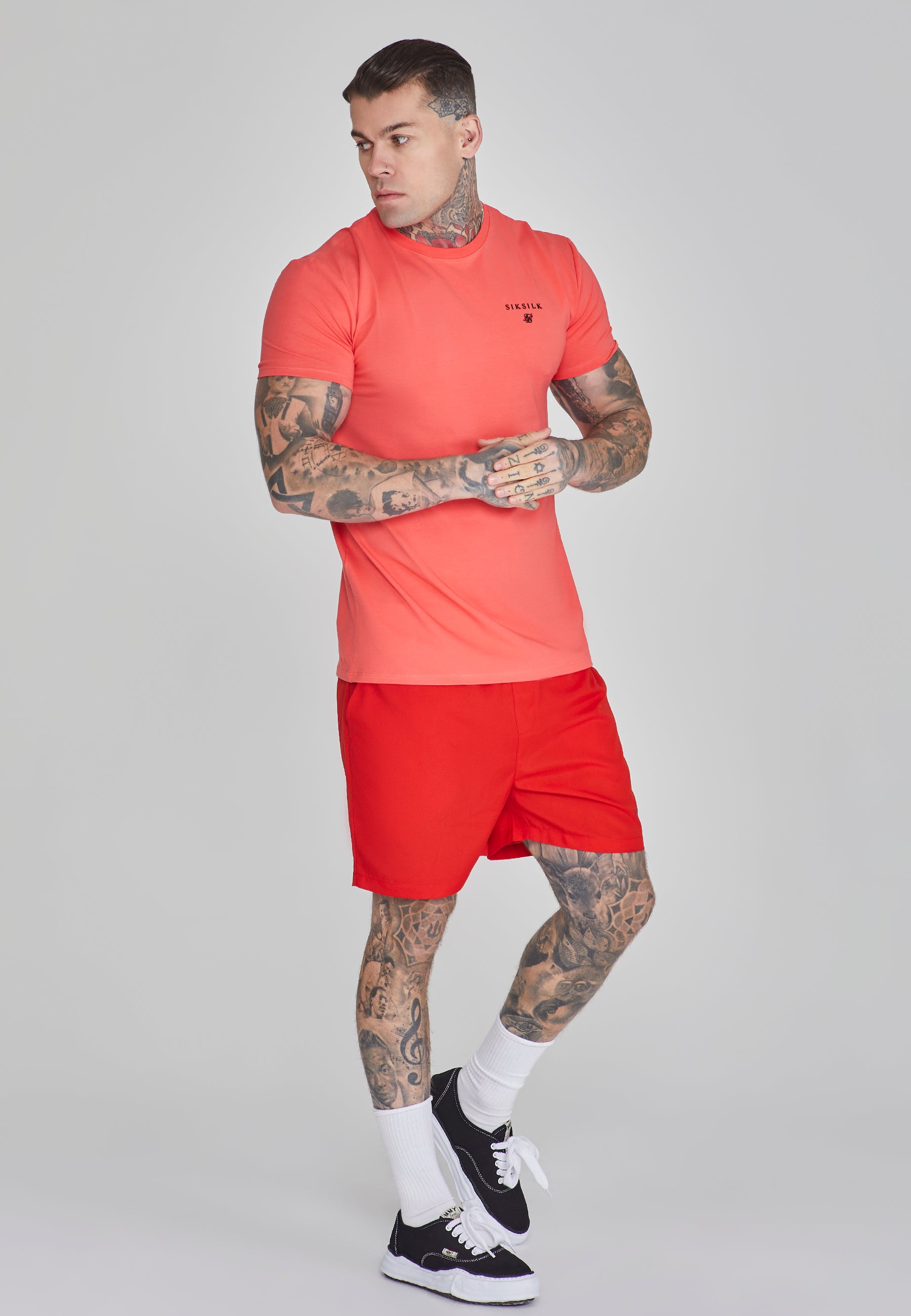 Swim Shorts in Coral Swimming trunks SikSilk   