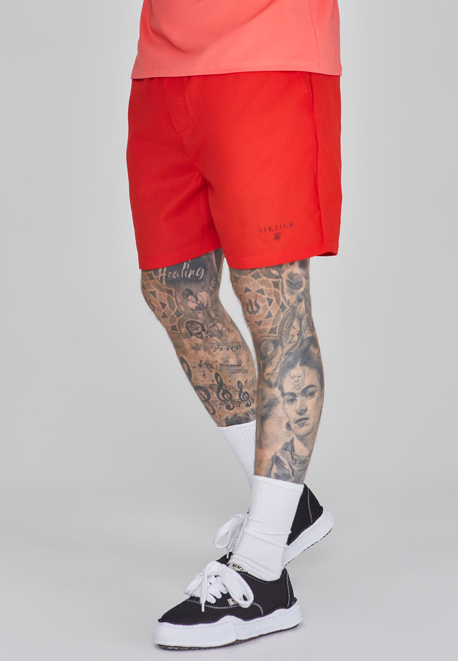 Swim Shorts in Coral Swimming trunks SikSilk   