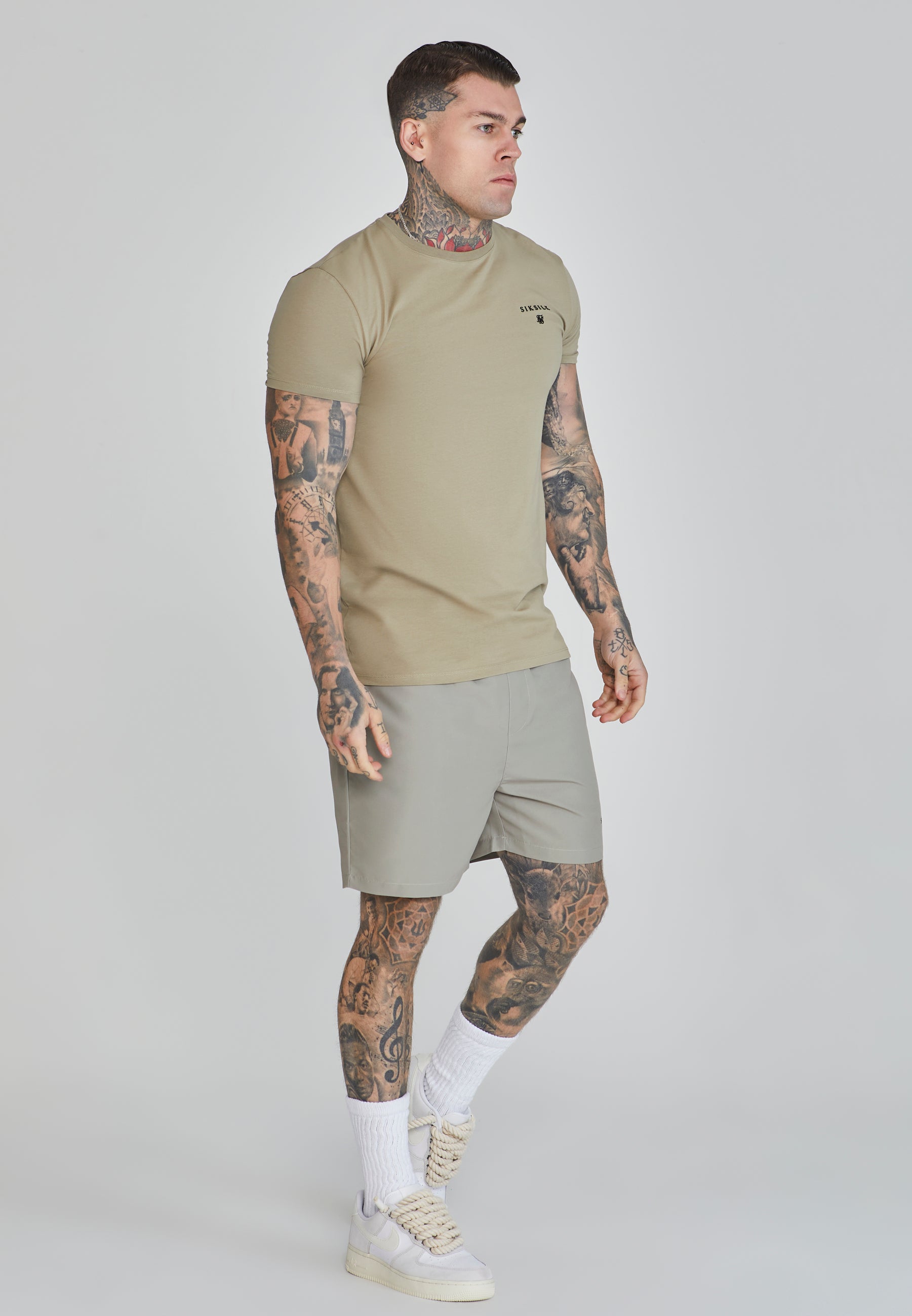 Swim Shorts in Khaki Swimming Trunks SikSilk   