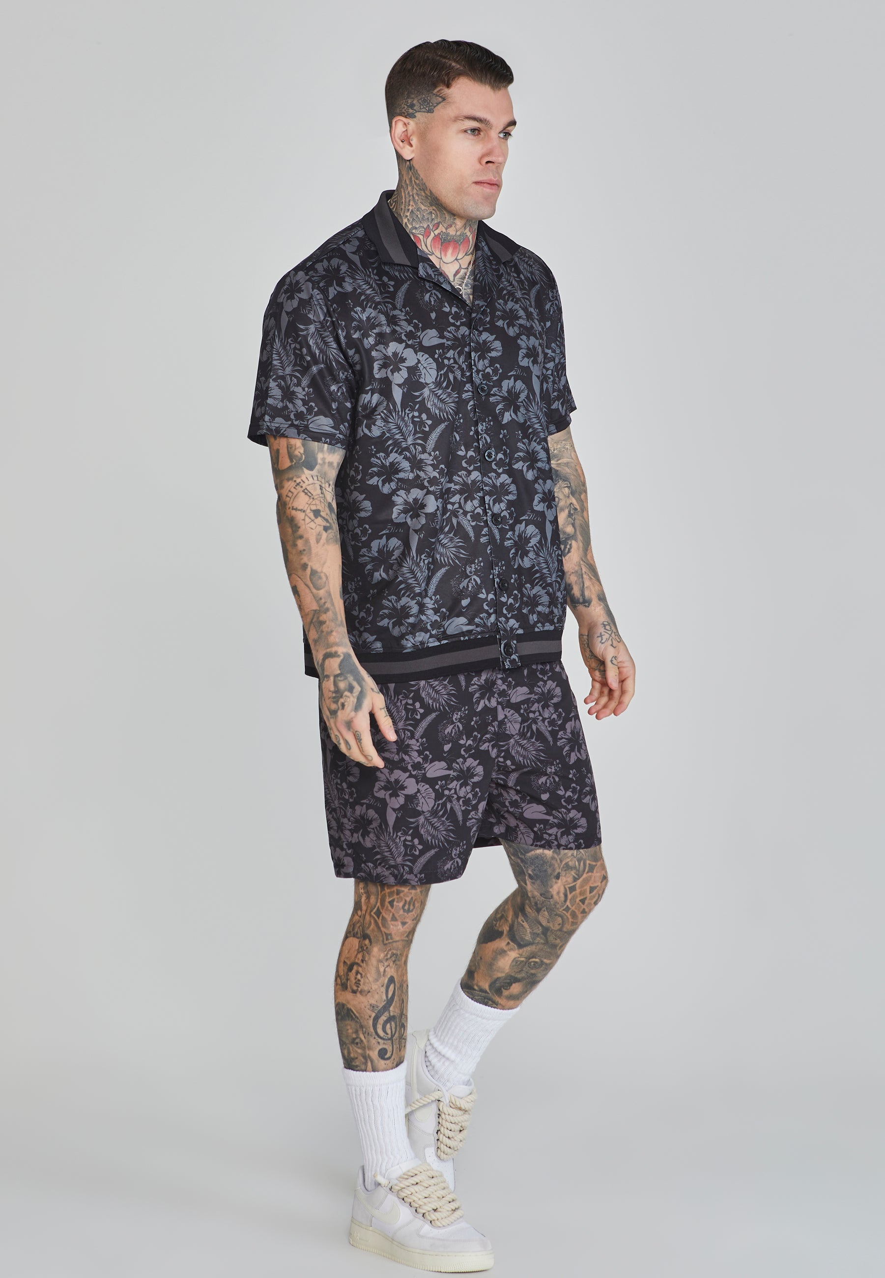 Bowling Shirt in Black Shirts SikSilk   