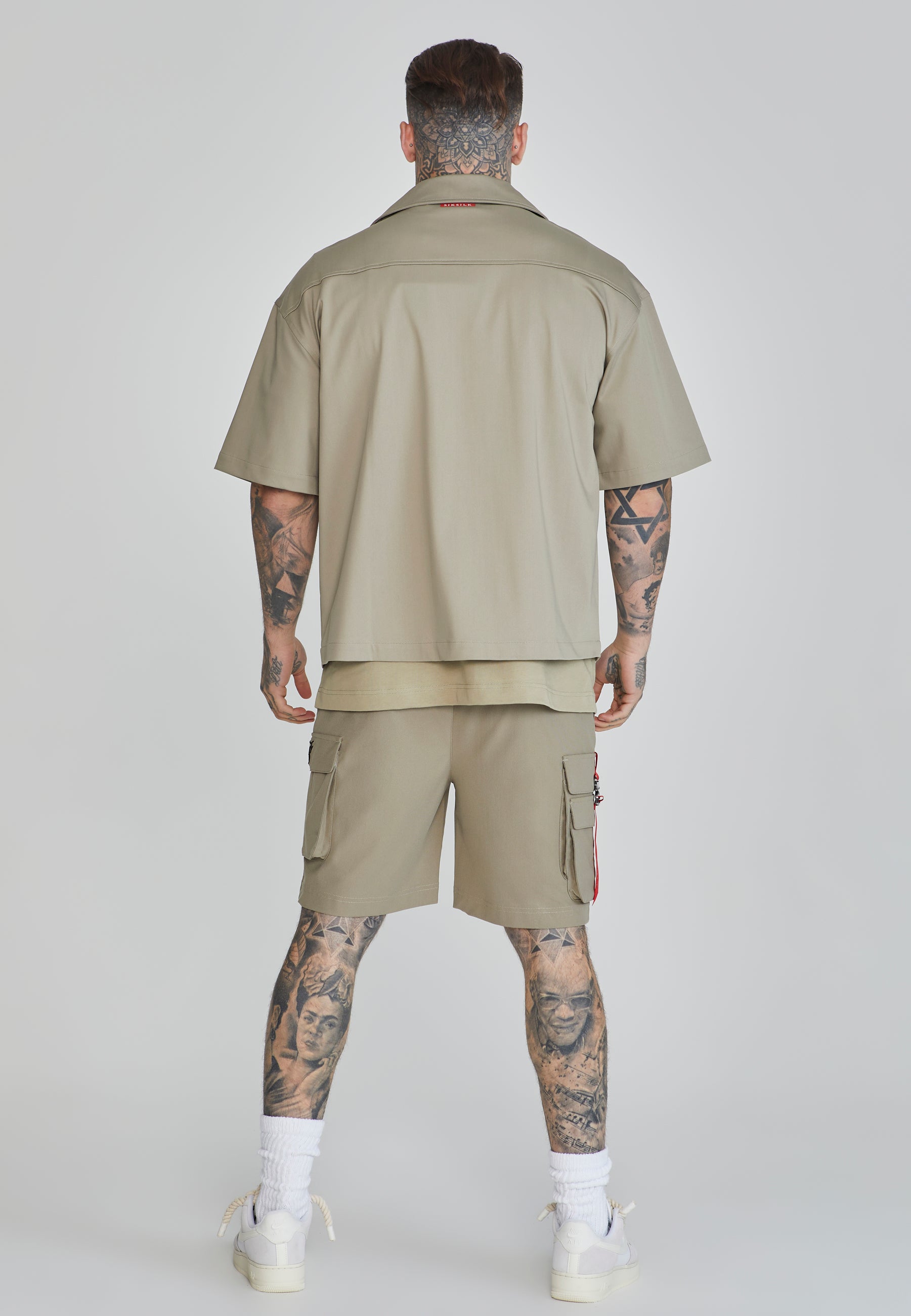 Flight Utility Shirt in Khaki Shirts SikSilk   