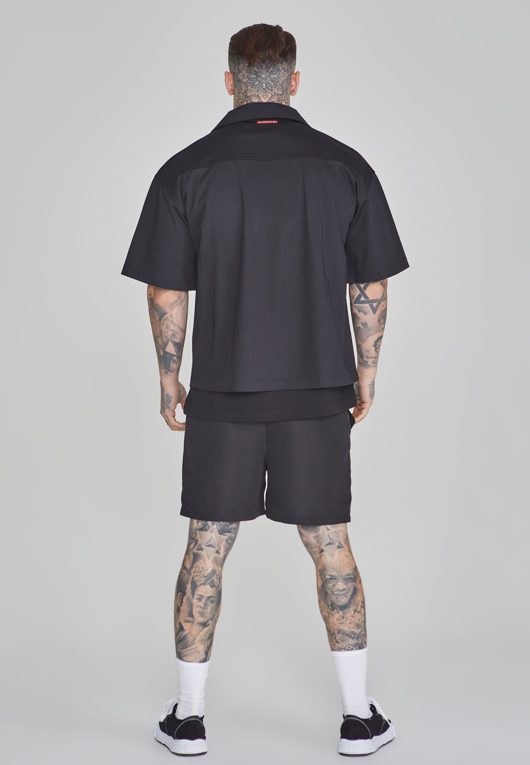 Flight Utility Shirt in Black Shirts SikSilk   