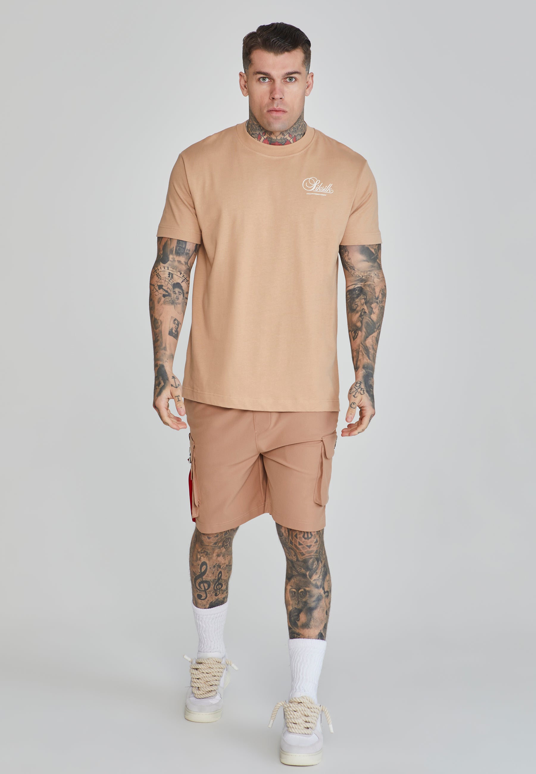 Graphic T-Shirt in Brown T-Shirts SikSilk   