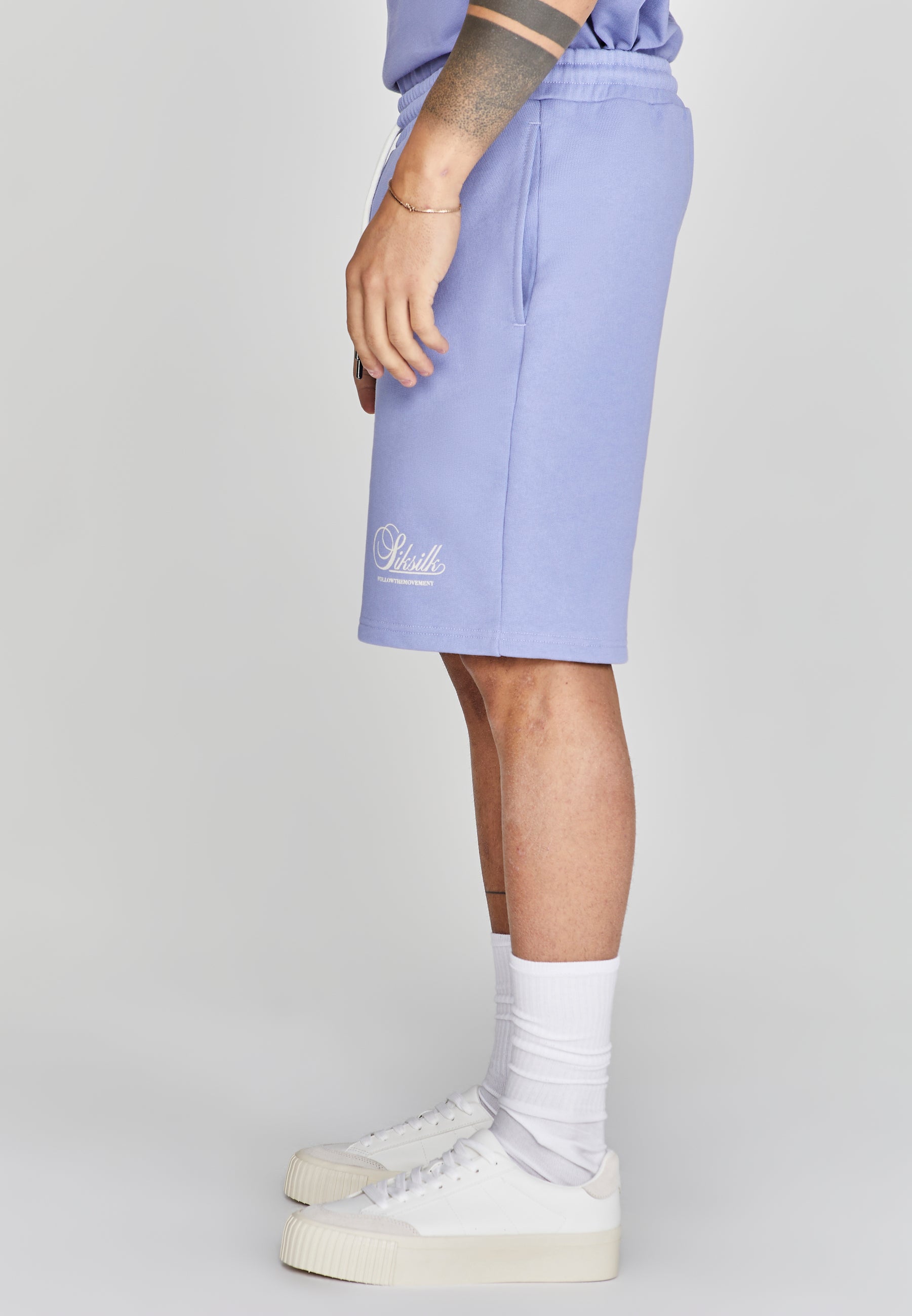 Logo Shorts in Purple Shorts SikSilk   