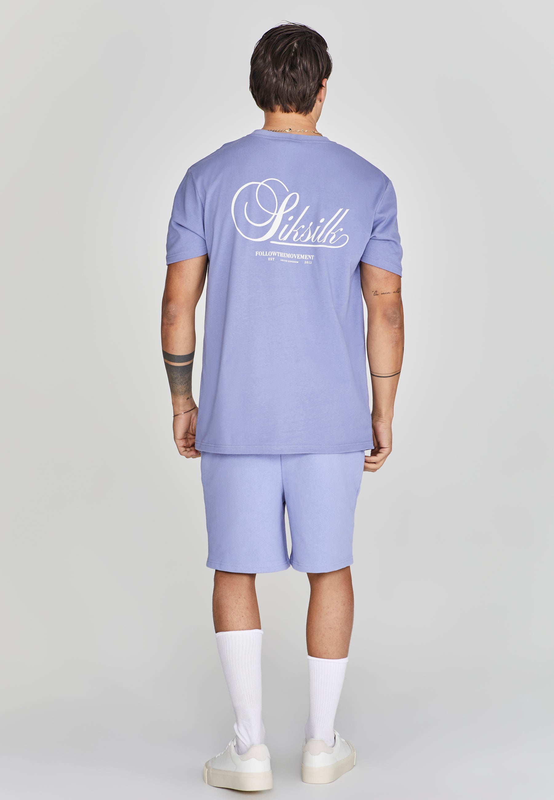 Logo Shorts in Purple Shorts SikSilk   