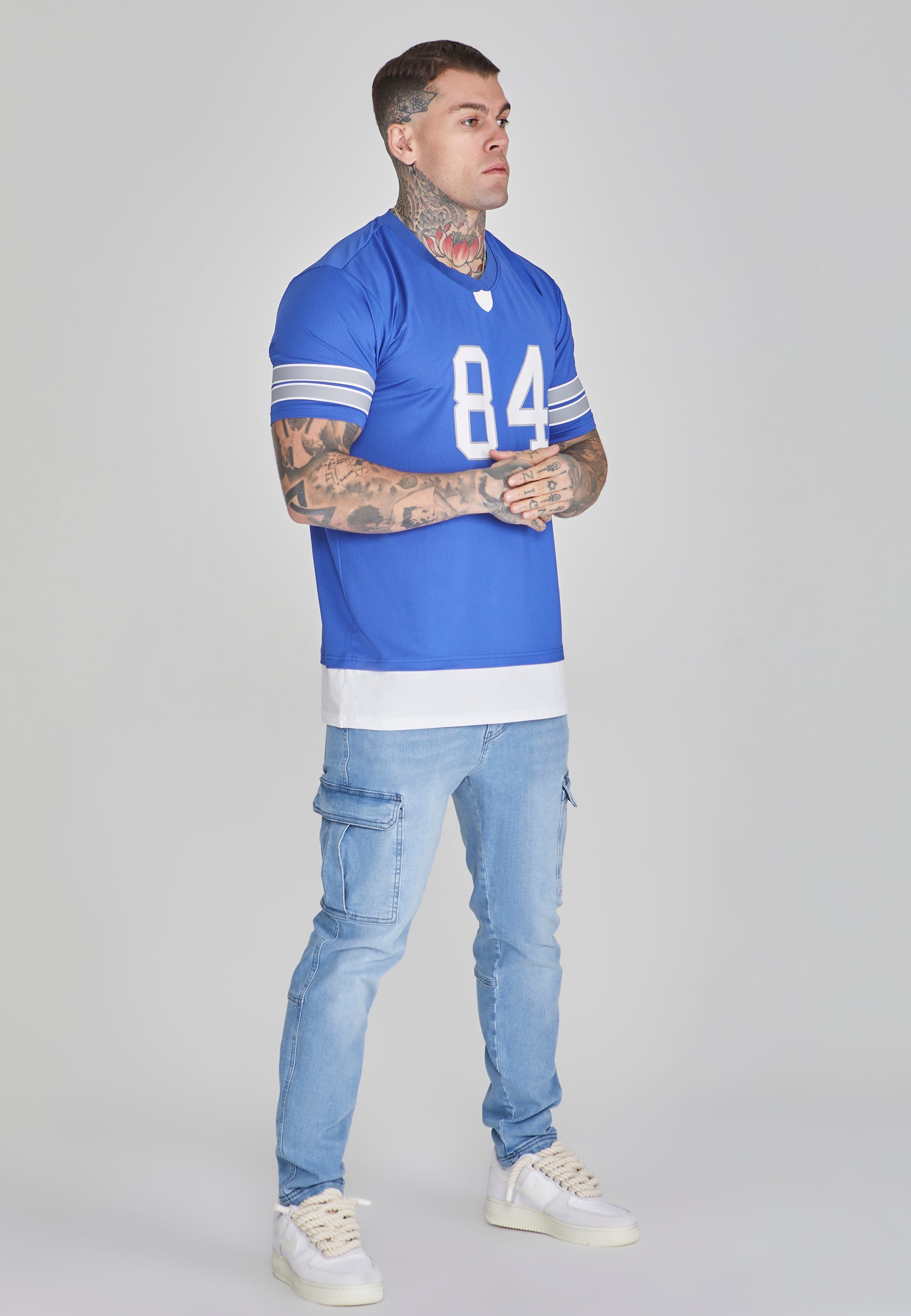 Sports T-Shirt in Blue T-Shirts SikSilk   