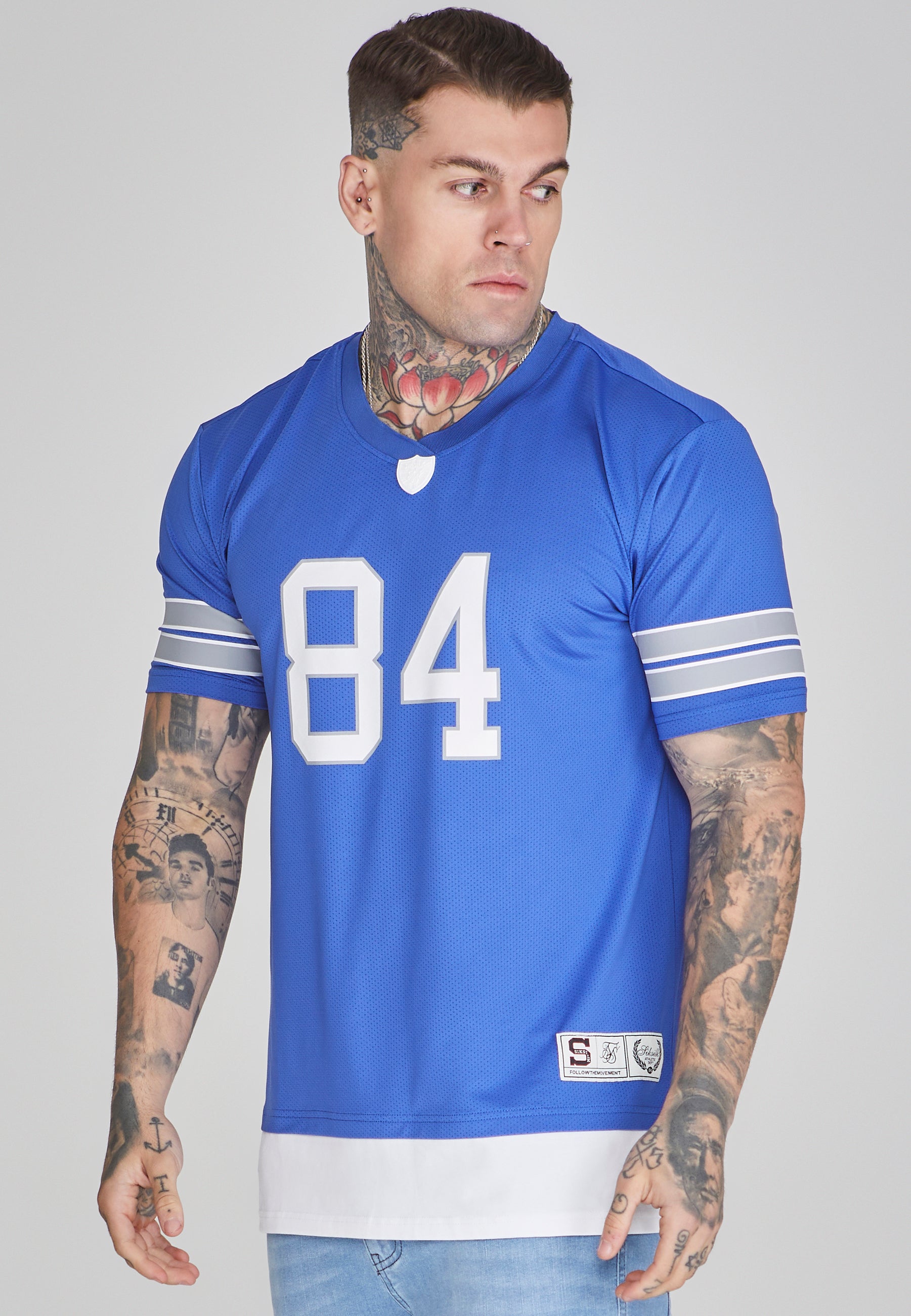 Sports T-Shirt in Blue T-Shirts SikSilk   