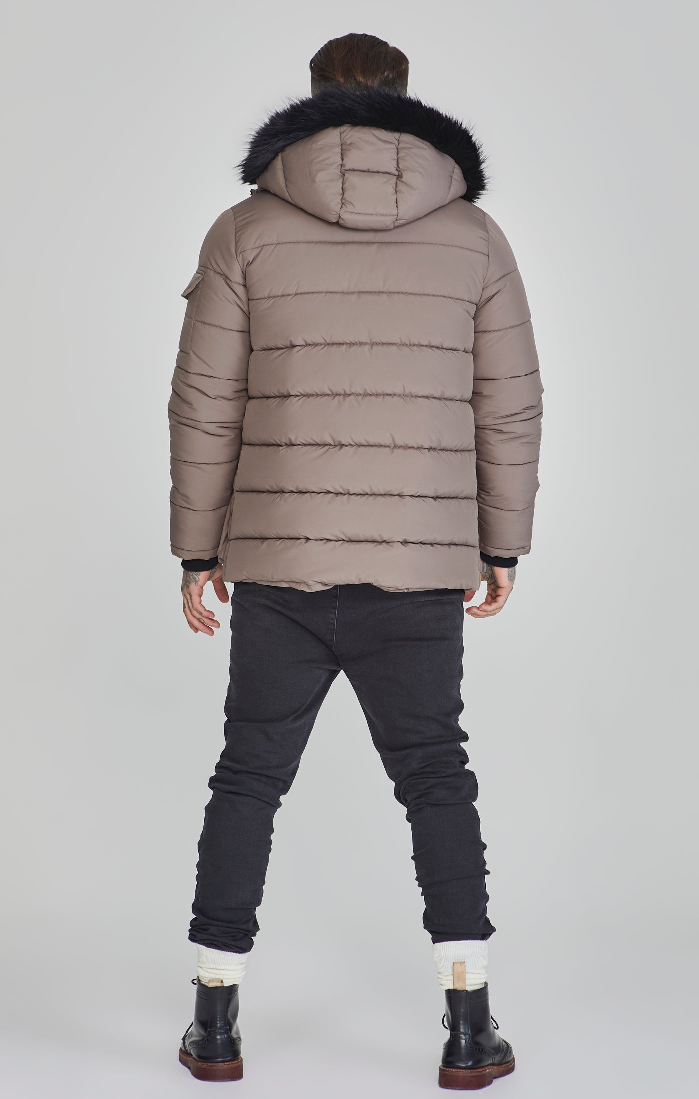 Parka in beige Jackets SikSilk   