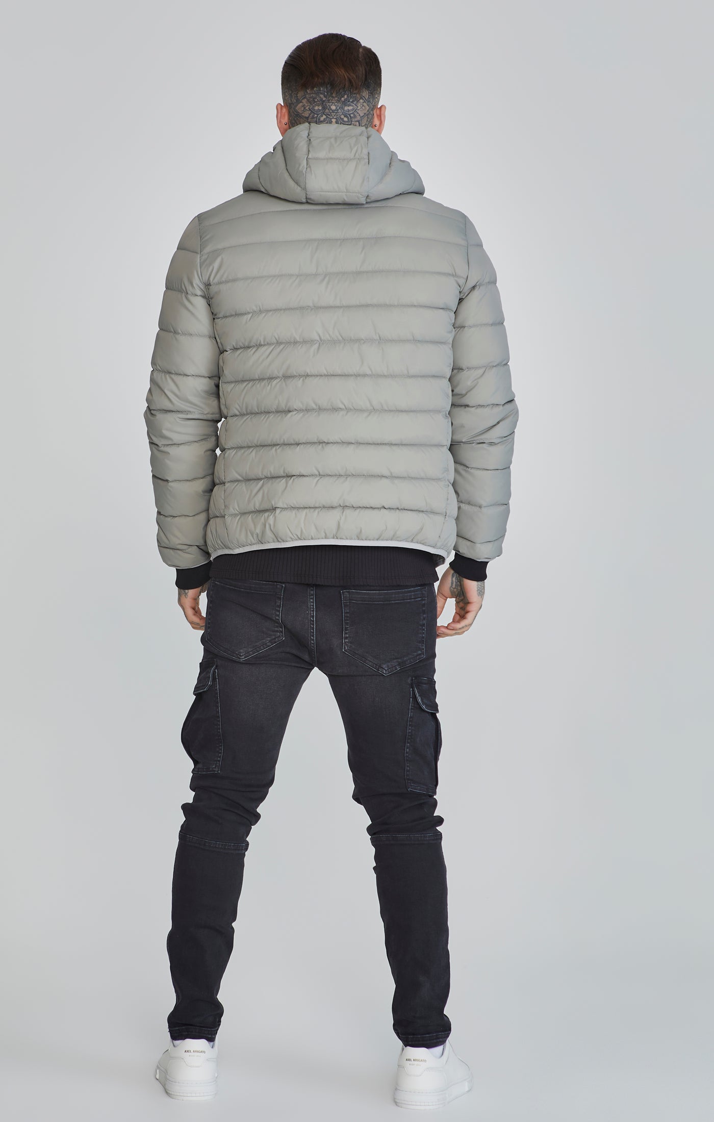 Bubble Jacket in Grey Jackets SikSilk   