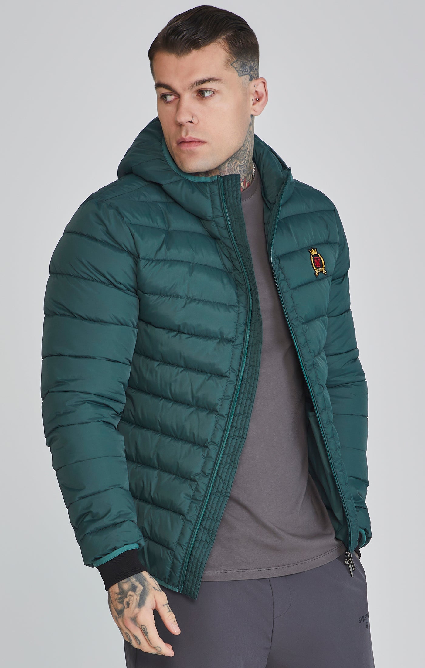 Bubble Jacket in Green Jackets SikSilk   