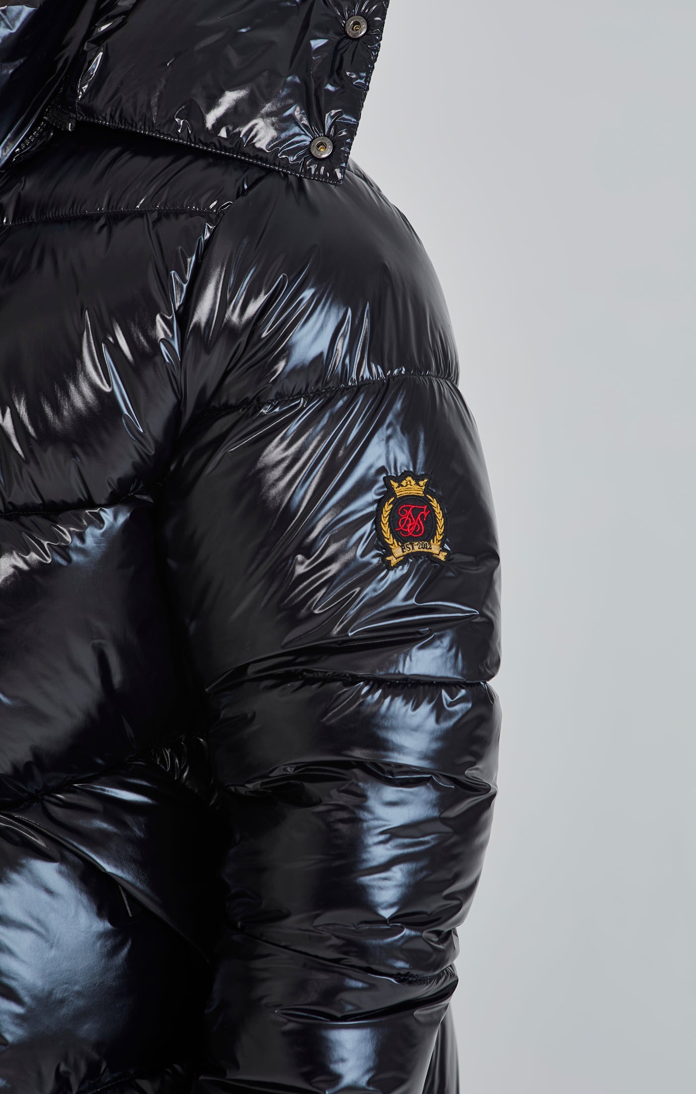 Puffer Jacket in Black Jackets SikSilk   