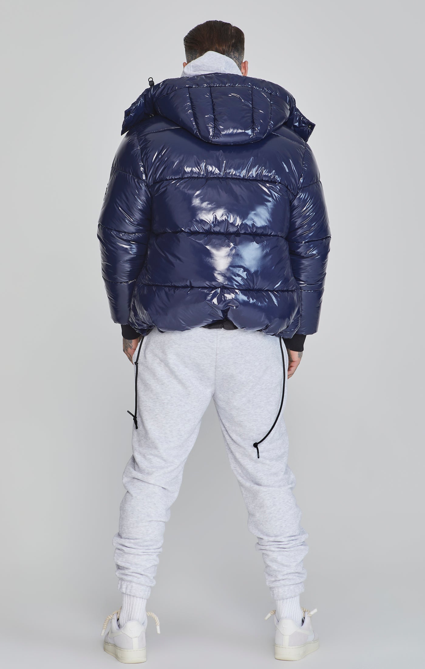 Puffer Jacket in Blue Jackets SikSilk   