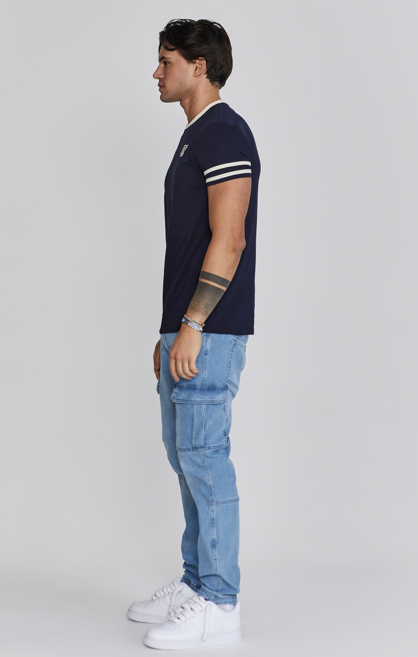 Tournament T-Shirt in Navy T-Shirts SikSilk   