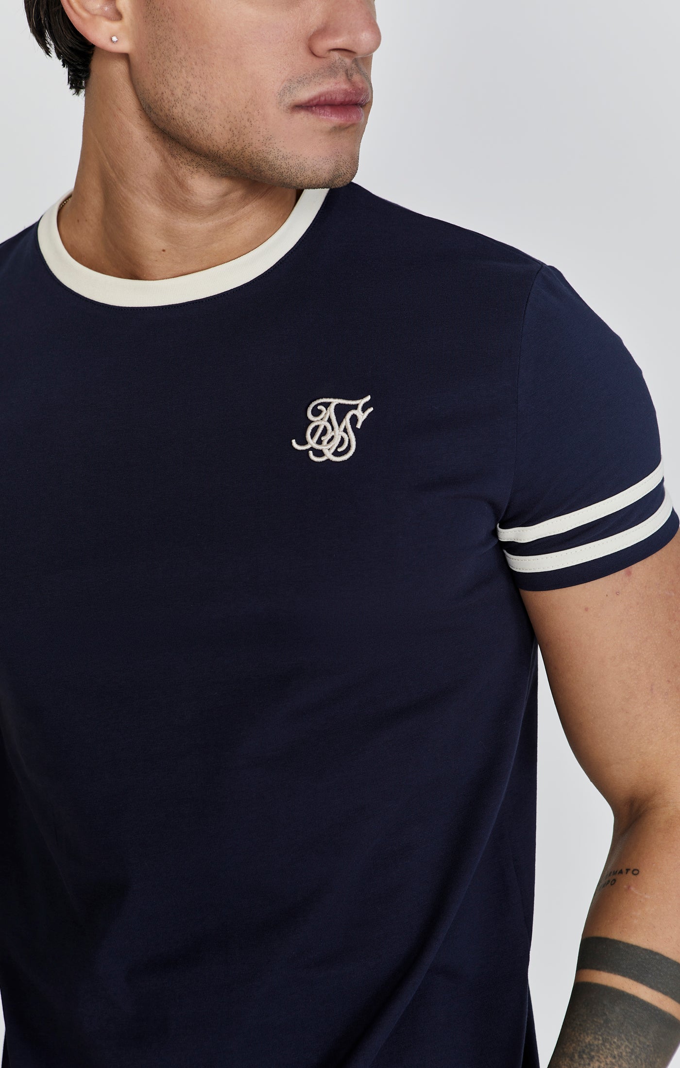 Tournament T-Shirt in Navy T-Shirts SikSilk   