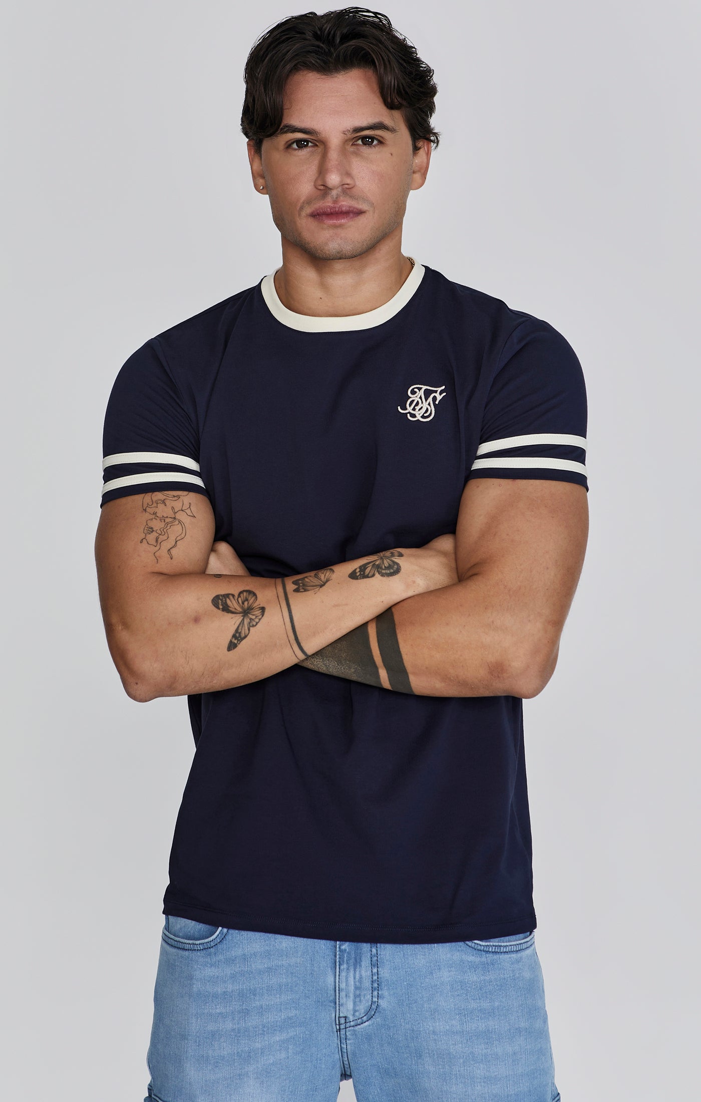 Tournament T-Shirt in Navy T-Shirts SikSilk   