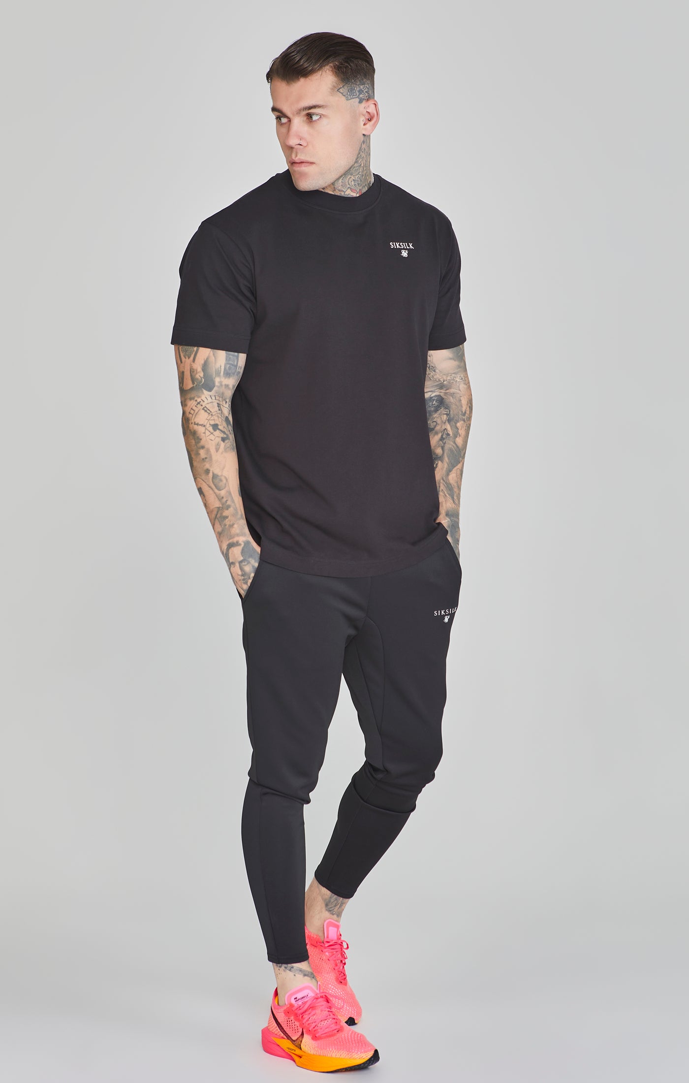 Graphic T-Shirt in Black T-Shirts SikSilk   