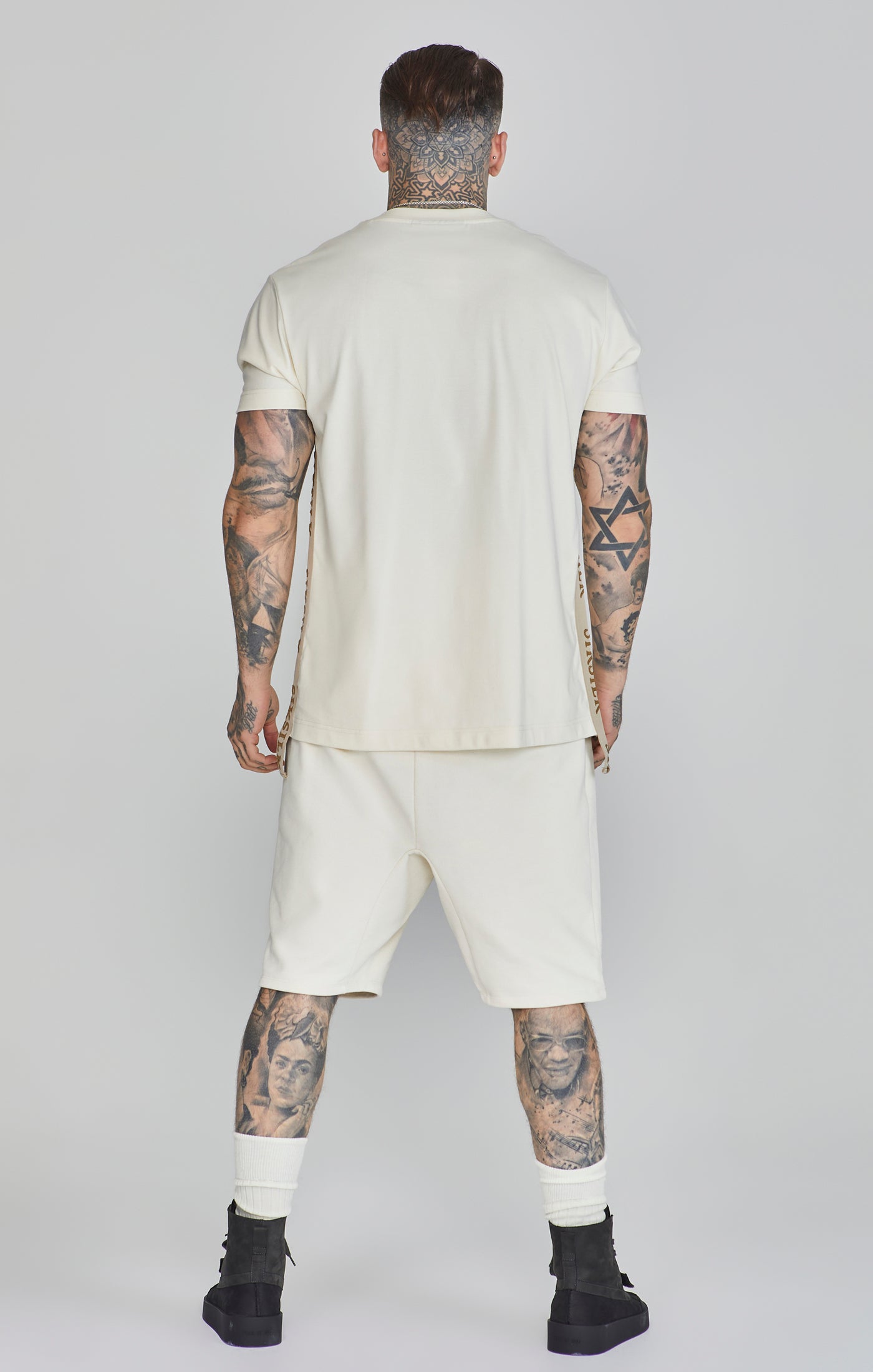 Oversized T-shirt in ecru T-shirts SikSilk   