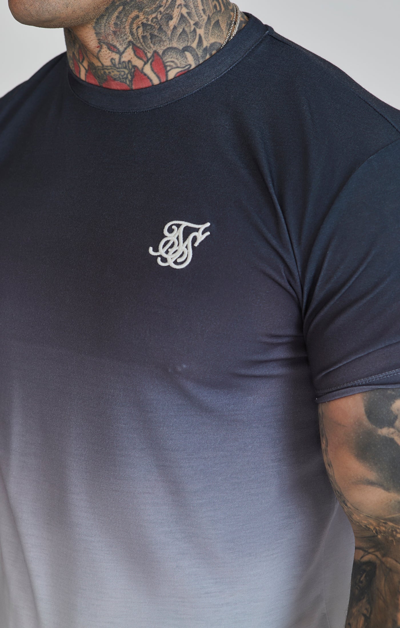 Fade T-Shirt in Black/White T-Shirts SikSilk   