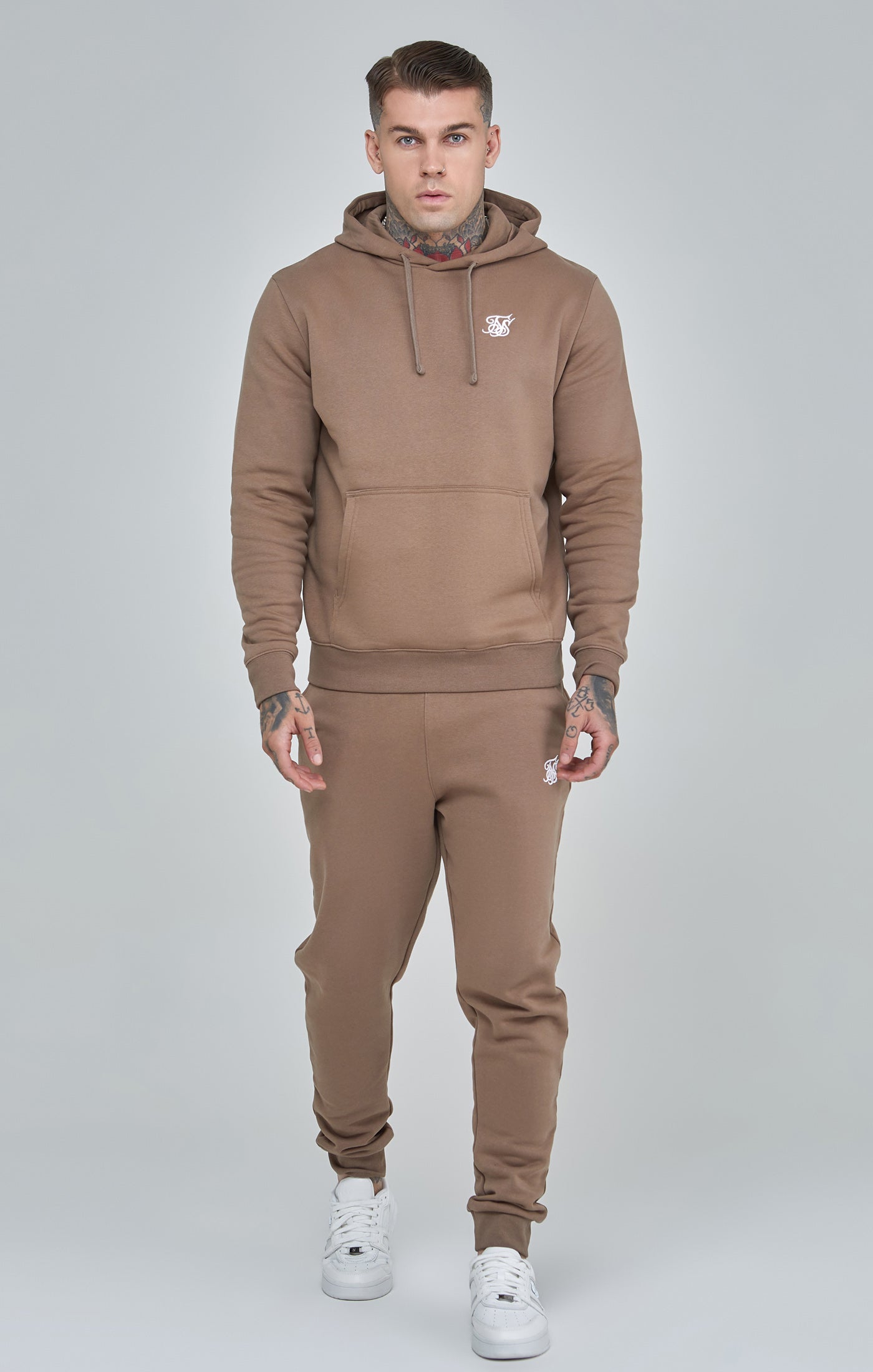 Essentials Overhead Hoodie in Brown Hoodie SikSilk   