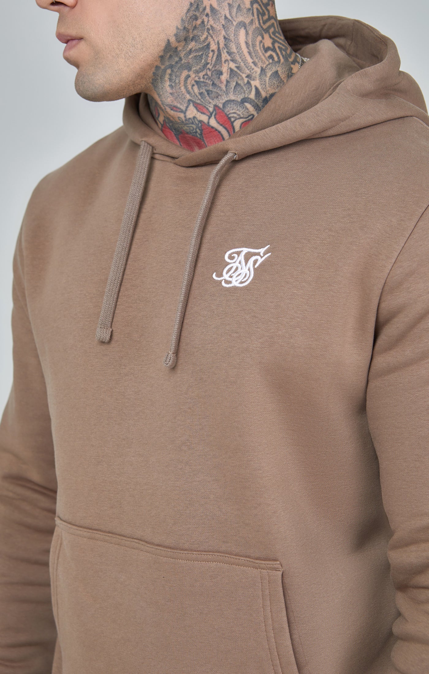 Essentials Overhead Hoodie in Brown Hoodie SikSilk   