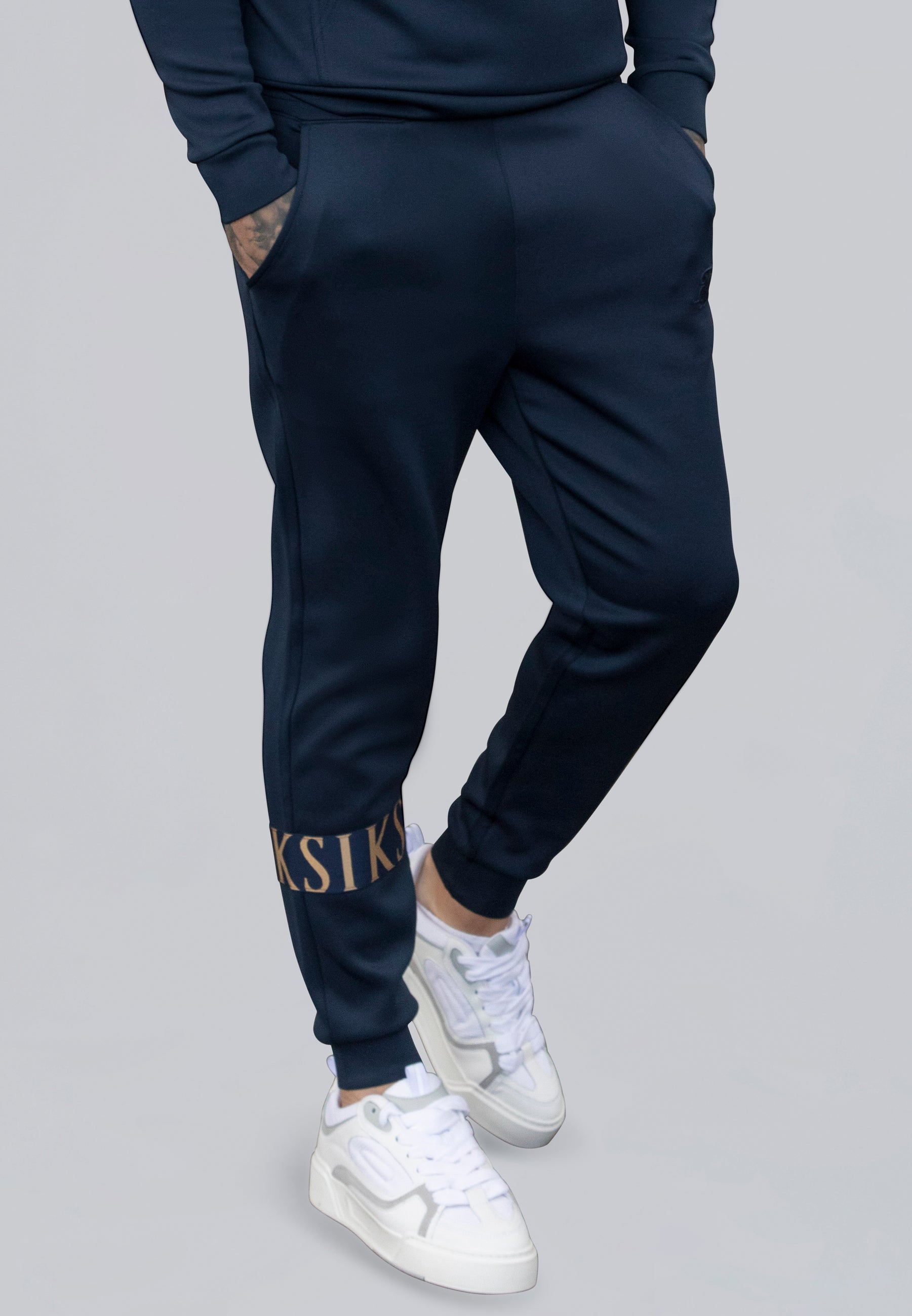 Dynamic Joggers in Navy Pants SikSilk   