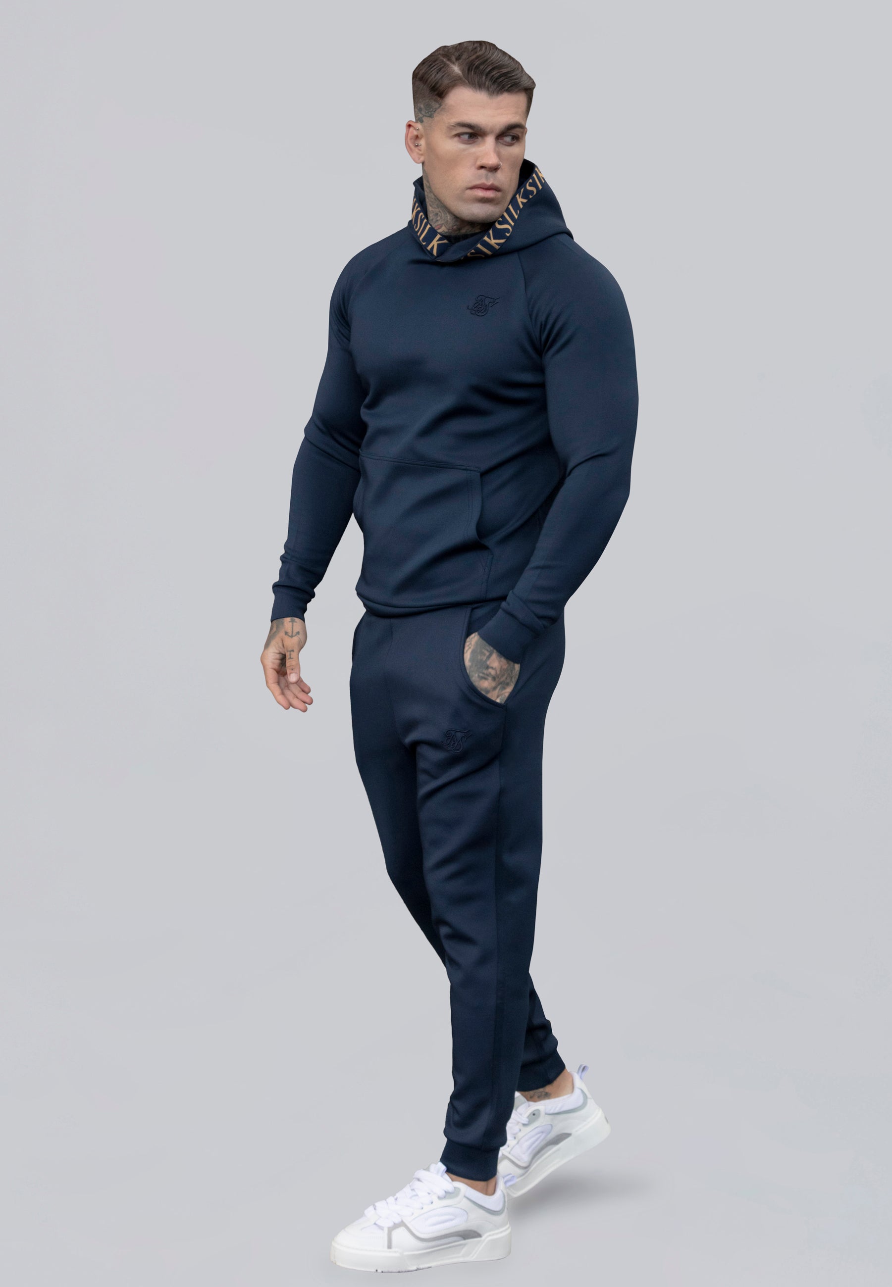 Dynamic Hoodie in Navy Hoodie SikSilk   