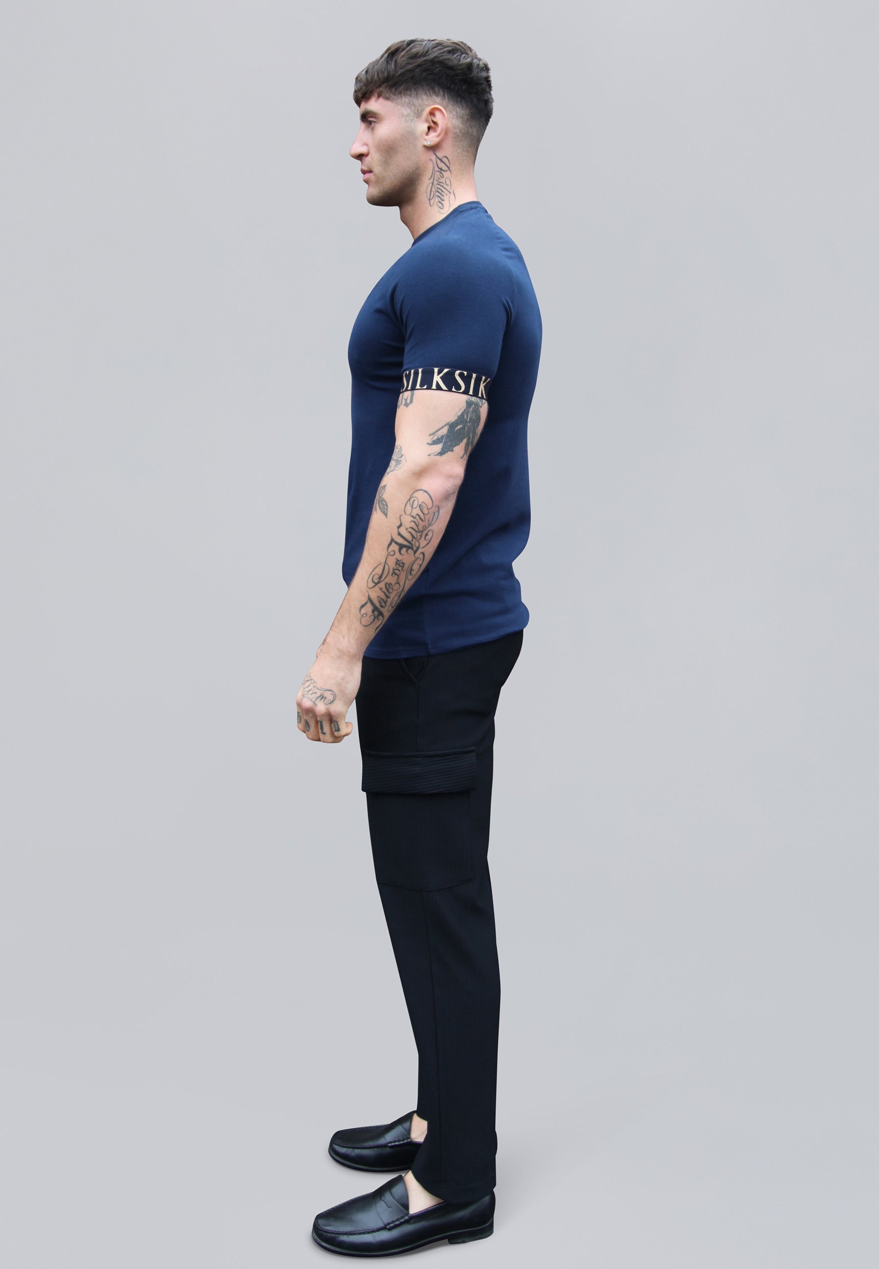 Tech T-Shirt in Navy T-Shirts SikSilk   